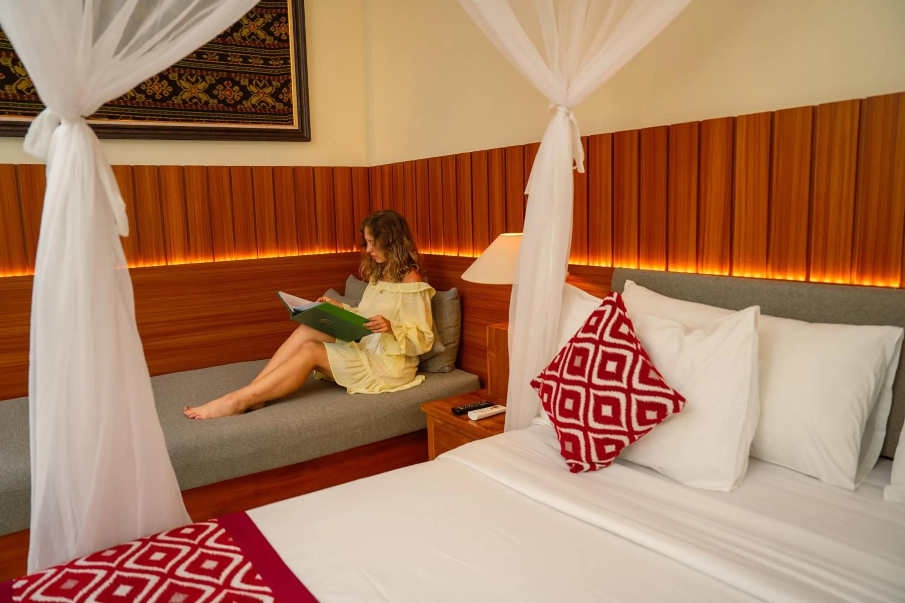 Bed in Pertiwi Bisma Ubud