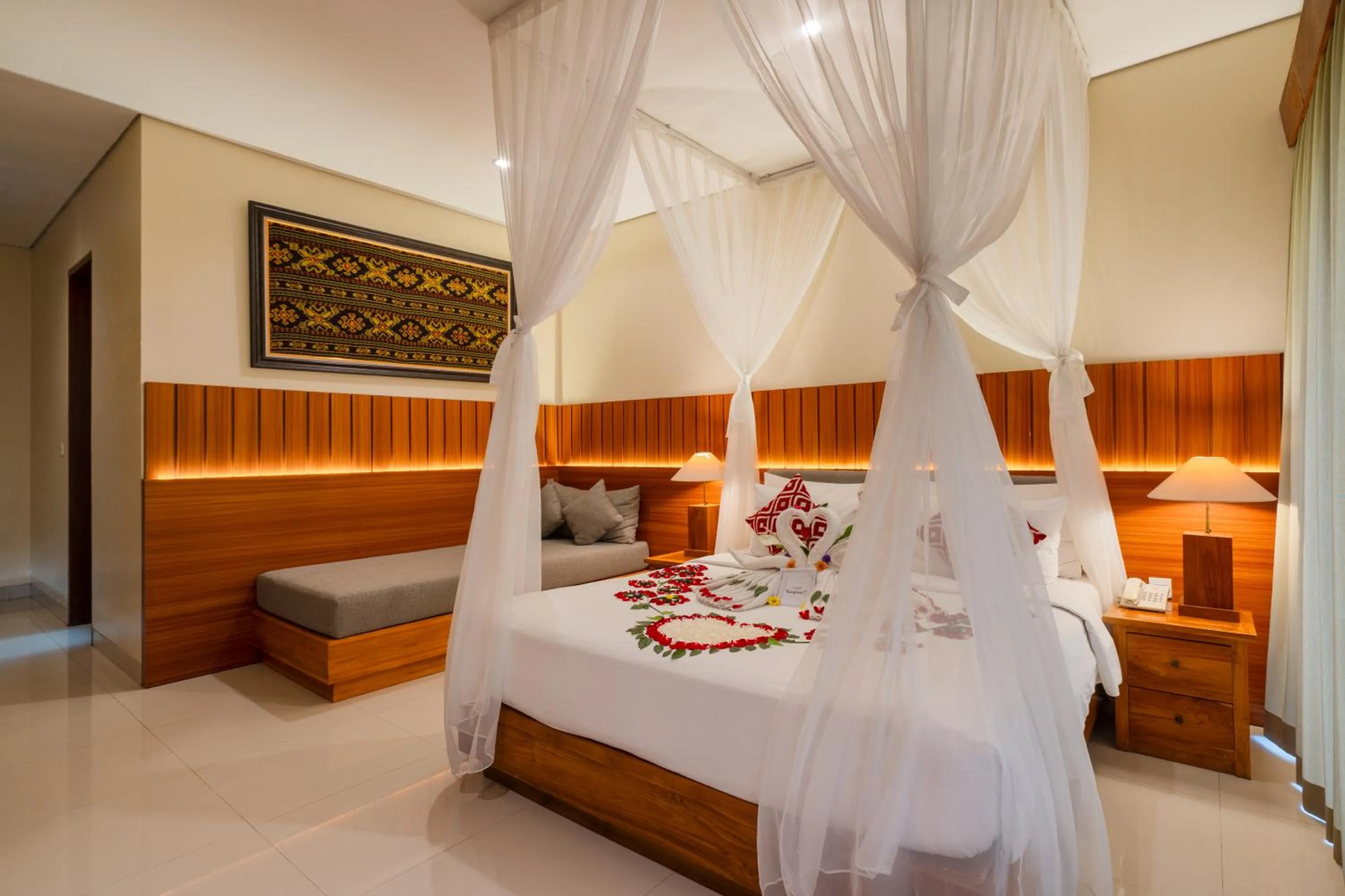Bed in Pertiwi Bisma Ubud