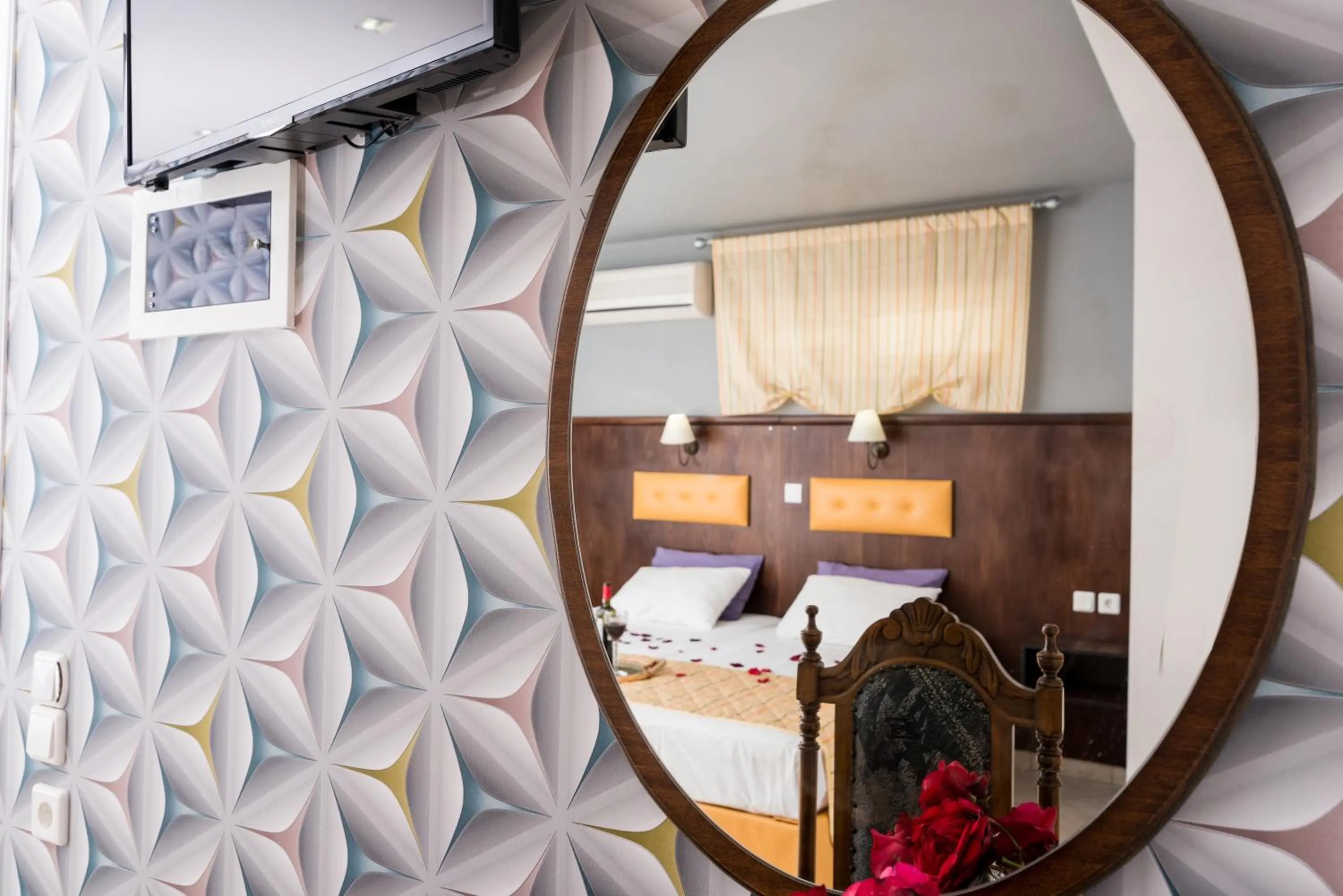 Bed in Hotel Asterias