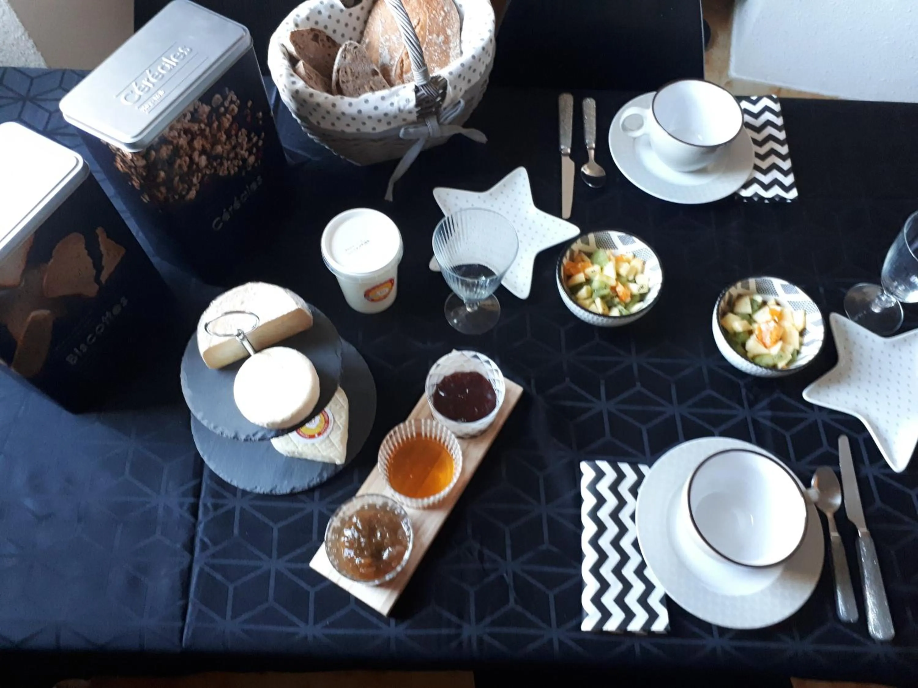 Breakfast in Les MIRABELLES chambres d'hôtes