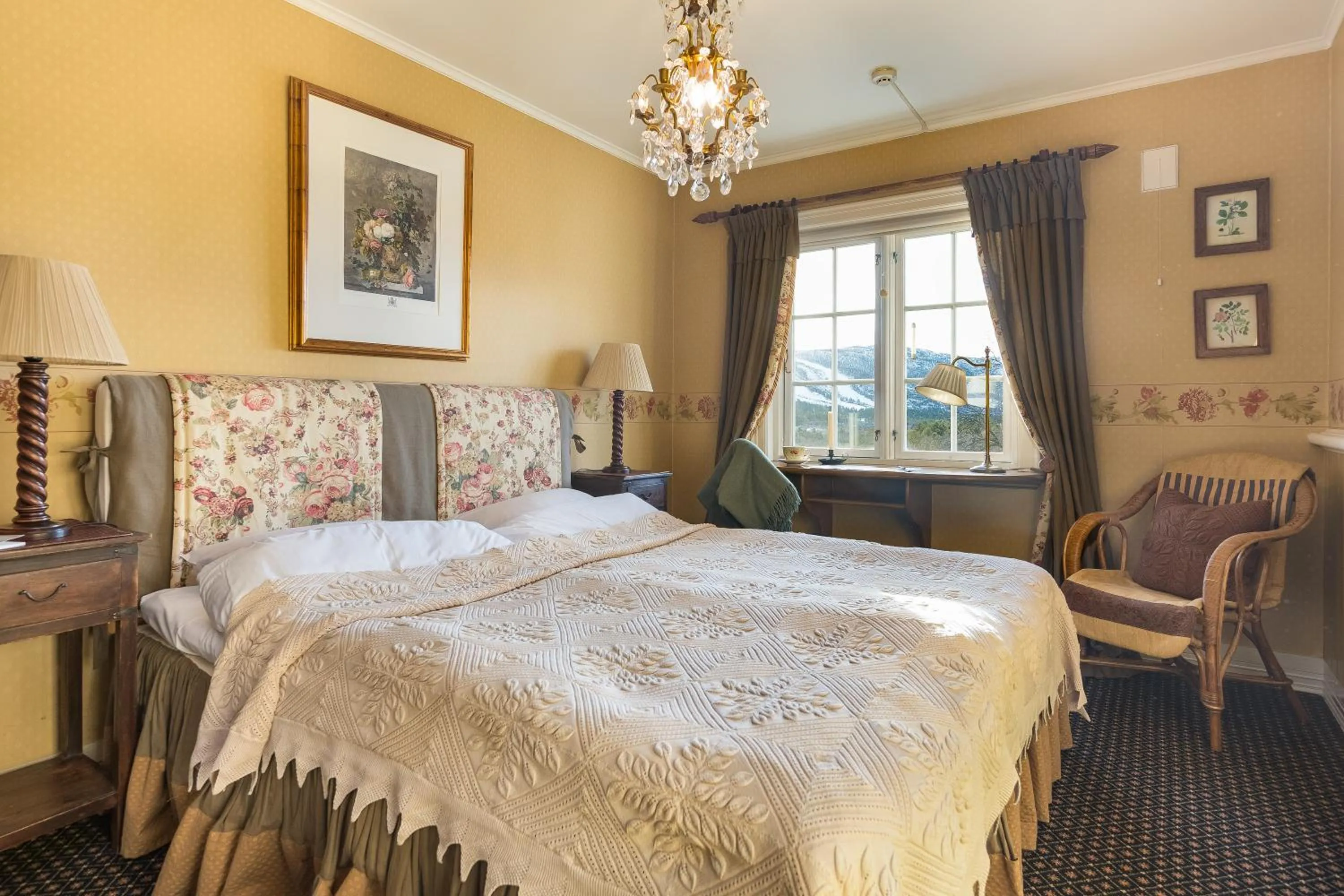 Bed in Geilo Mountain Lodge