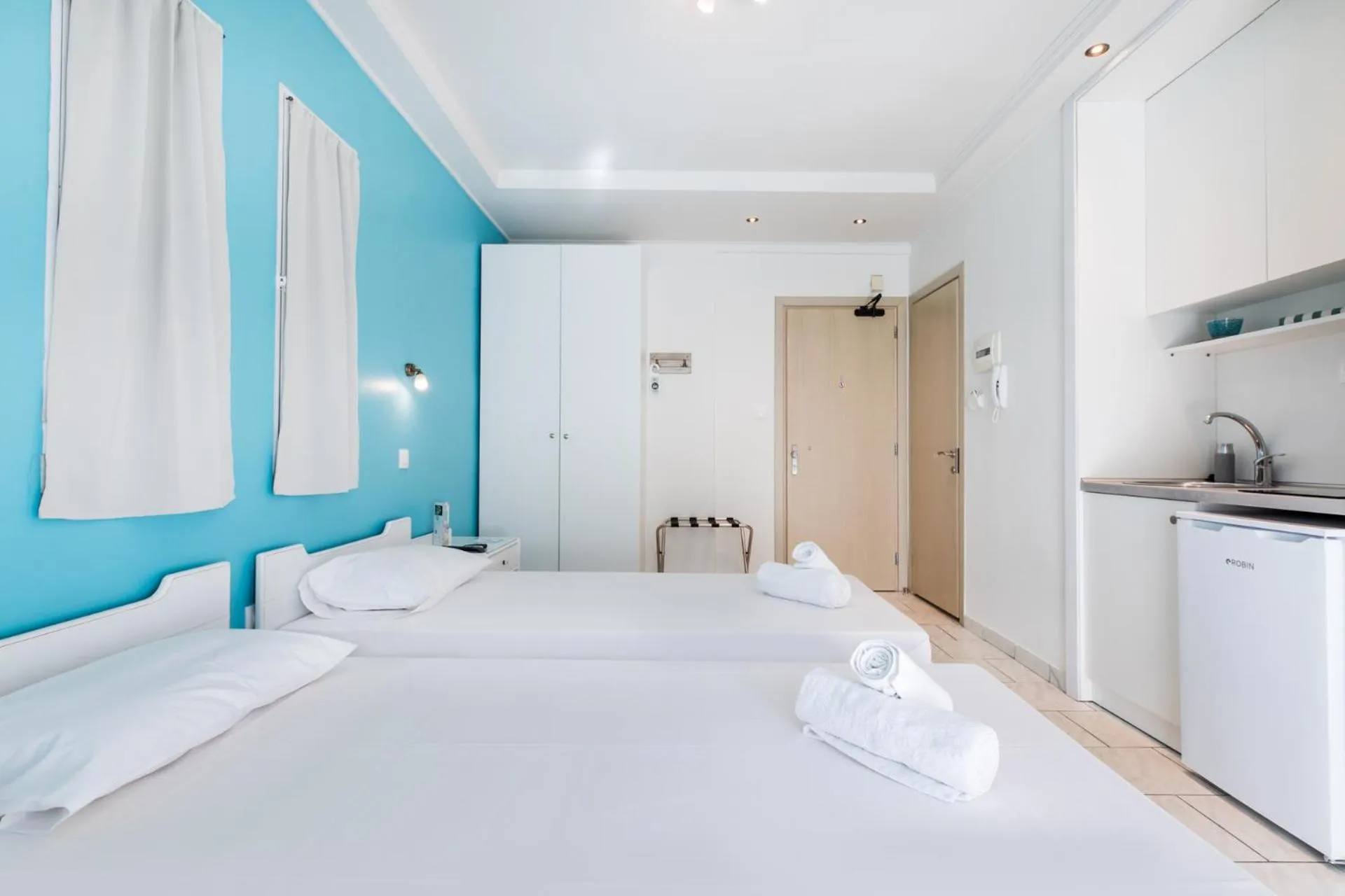 Bedroom, Bed in Hotel Melissanthi