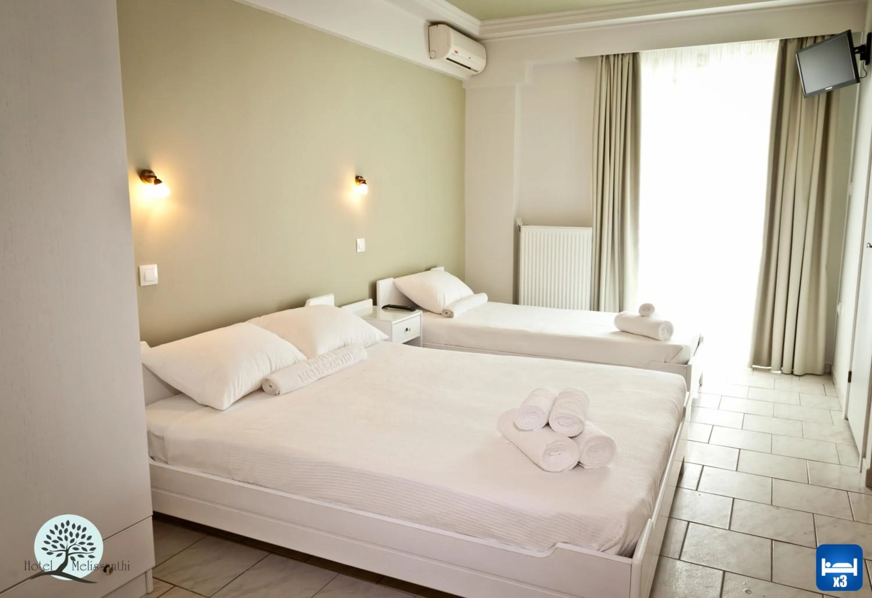 Photo of the whole room, Bed in Hotel Melissanthi