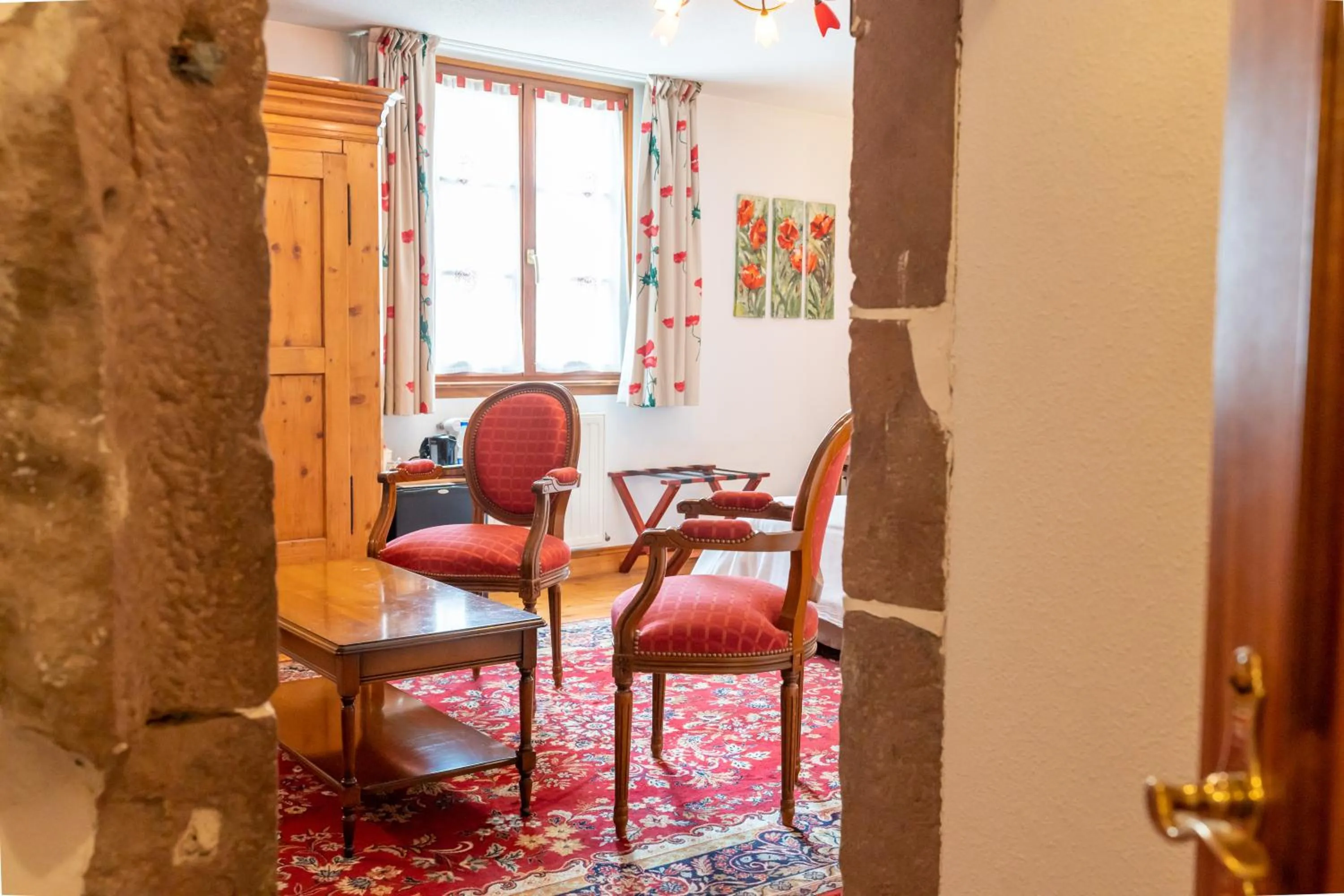 Seating area in Hotel à l'Oriel