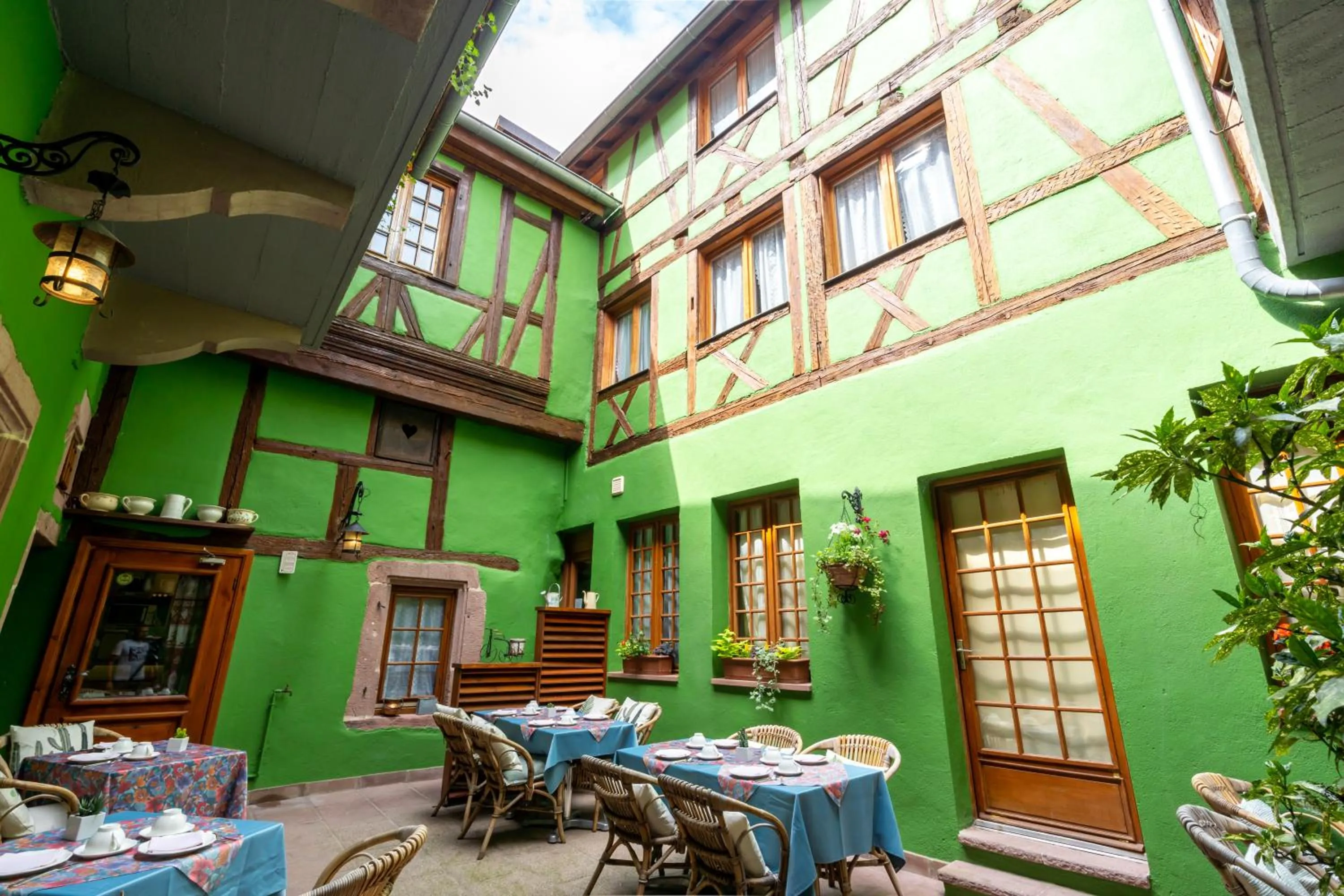 Patio in Hotel à l'Oriel
