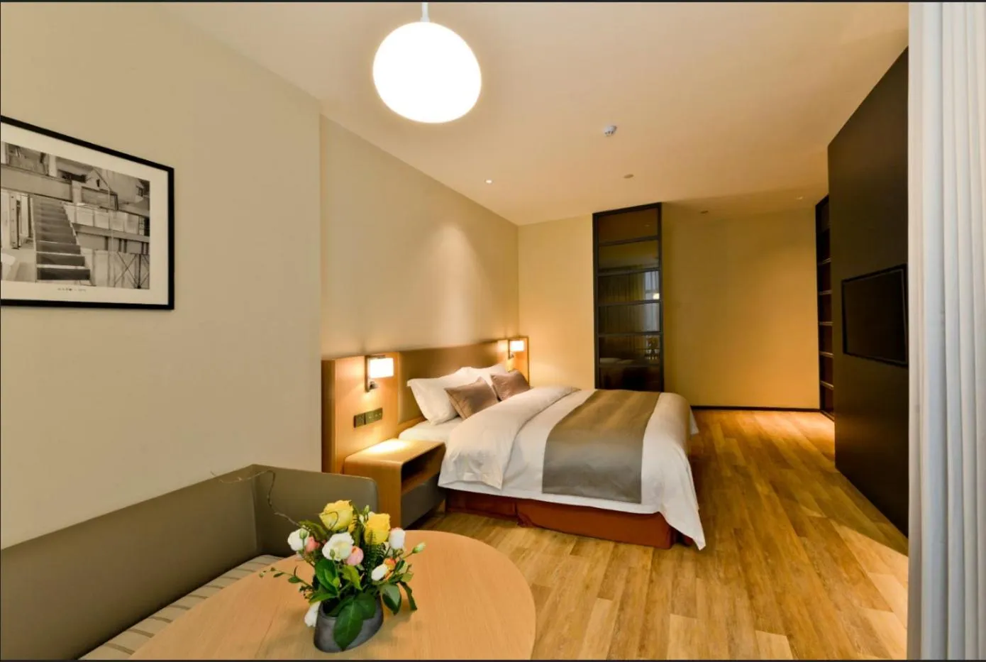 Bedroom, Bed in Narada ResortSpa Nanxun Giant