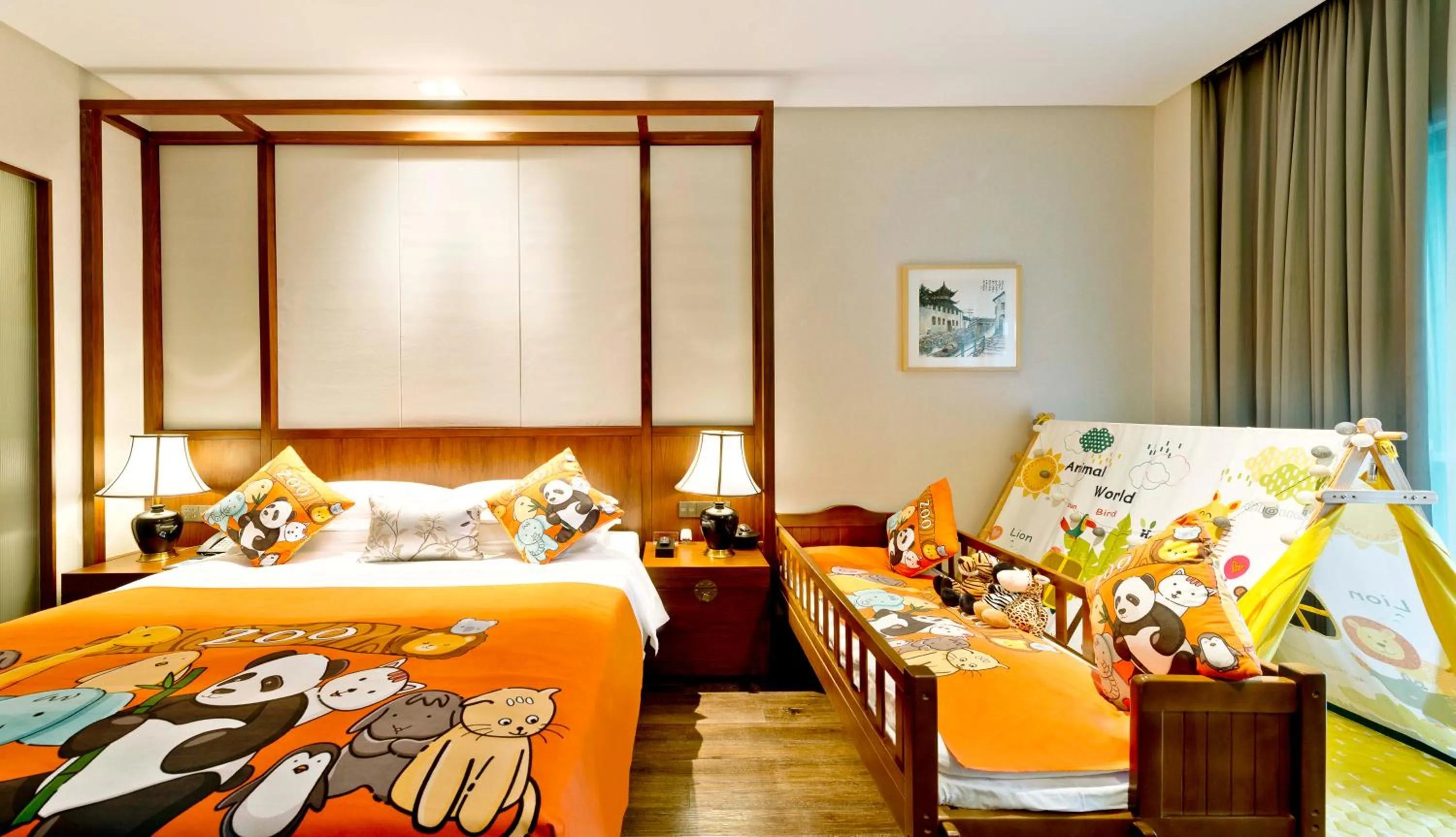 Bedroom, Bed in Narada ResortSpa Nanxun Giant