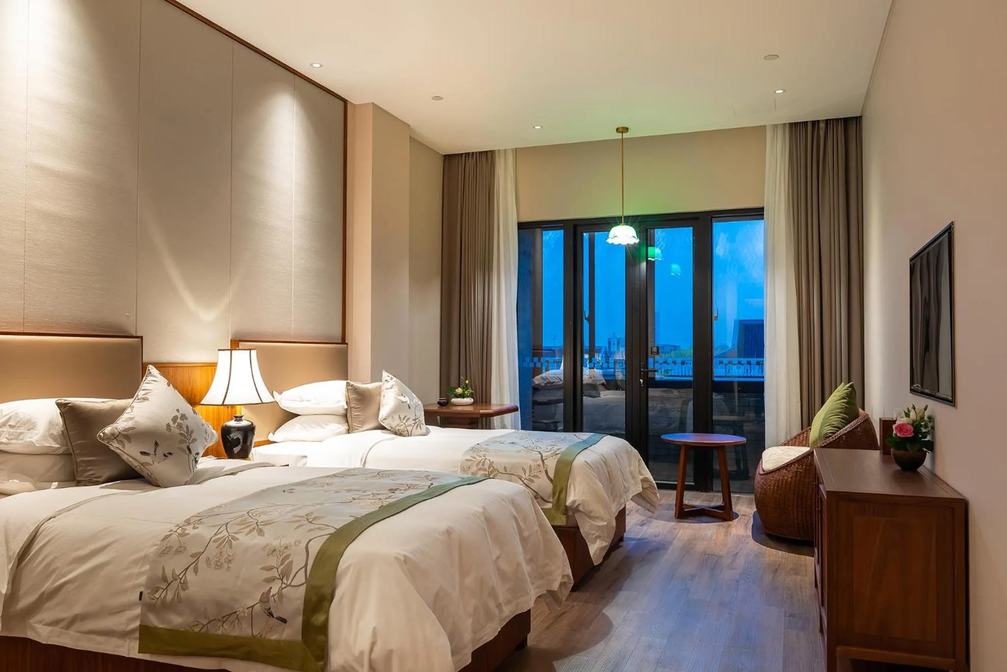 Bedroom, Bed in Narada ResortSpa Nanxun Giant