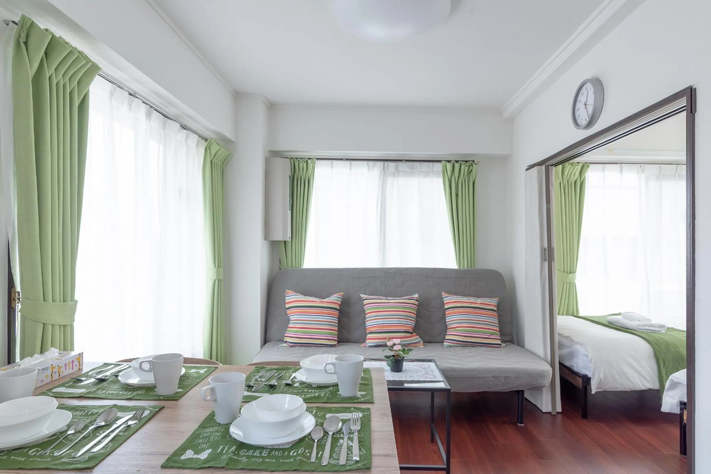 Bed in Uhome Iriya Apartment