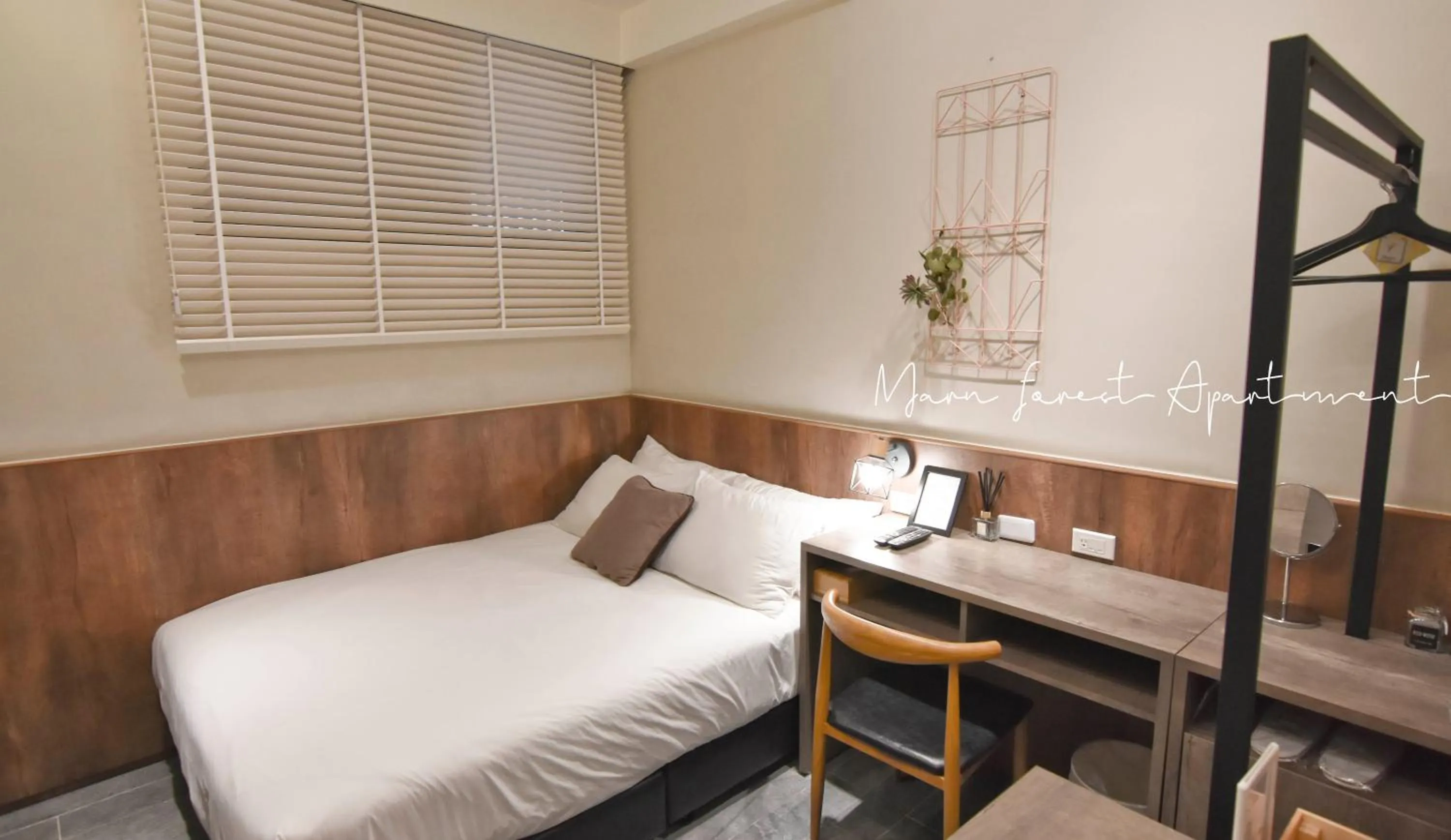 Bed in Morn forest apartment