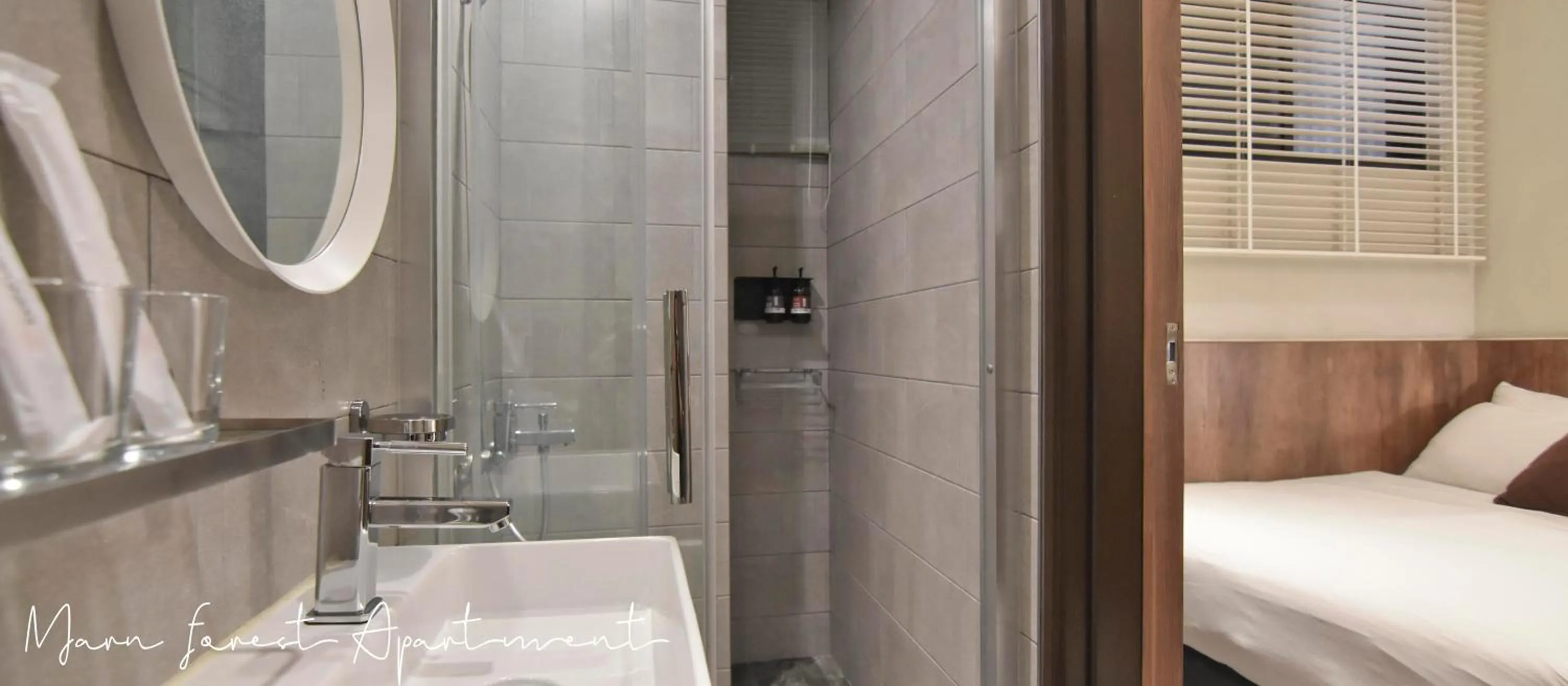 Bed in Morn forest apartment