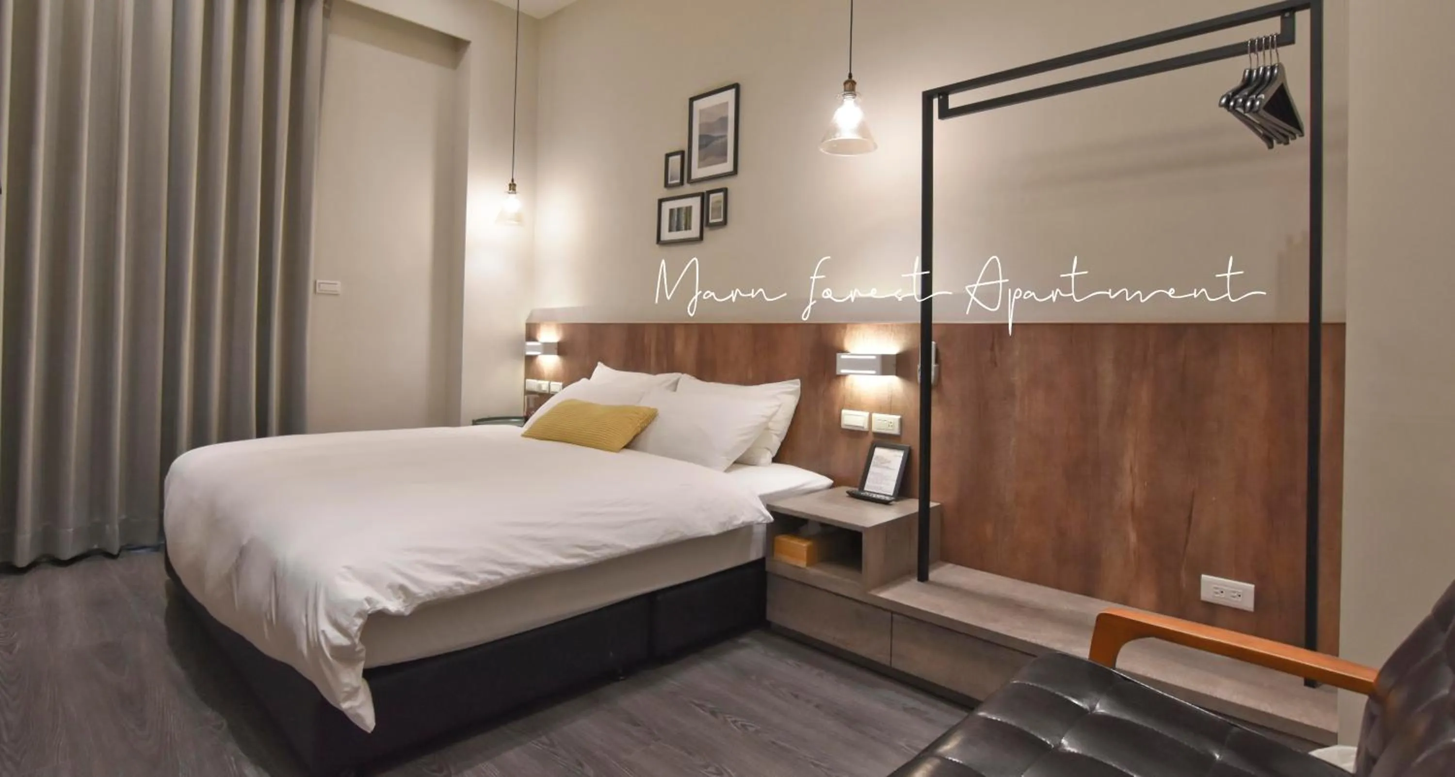 Bed in Morn forest apartment