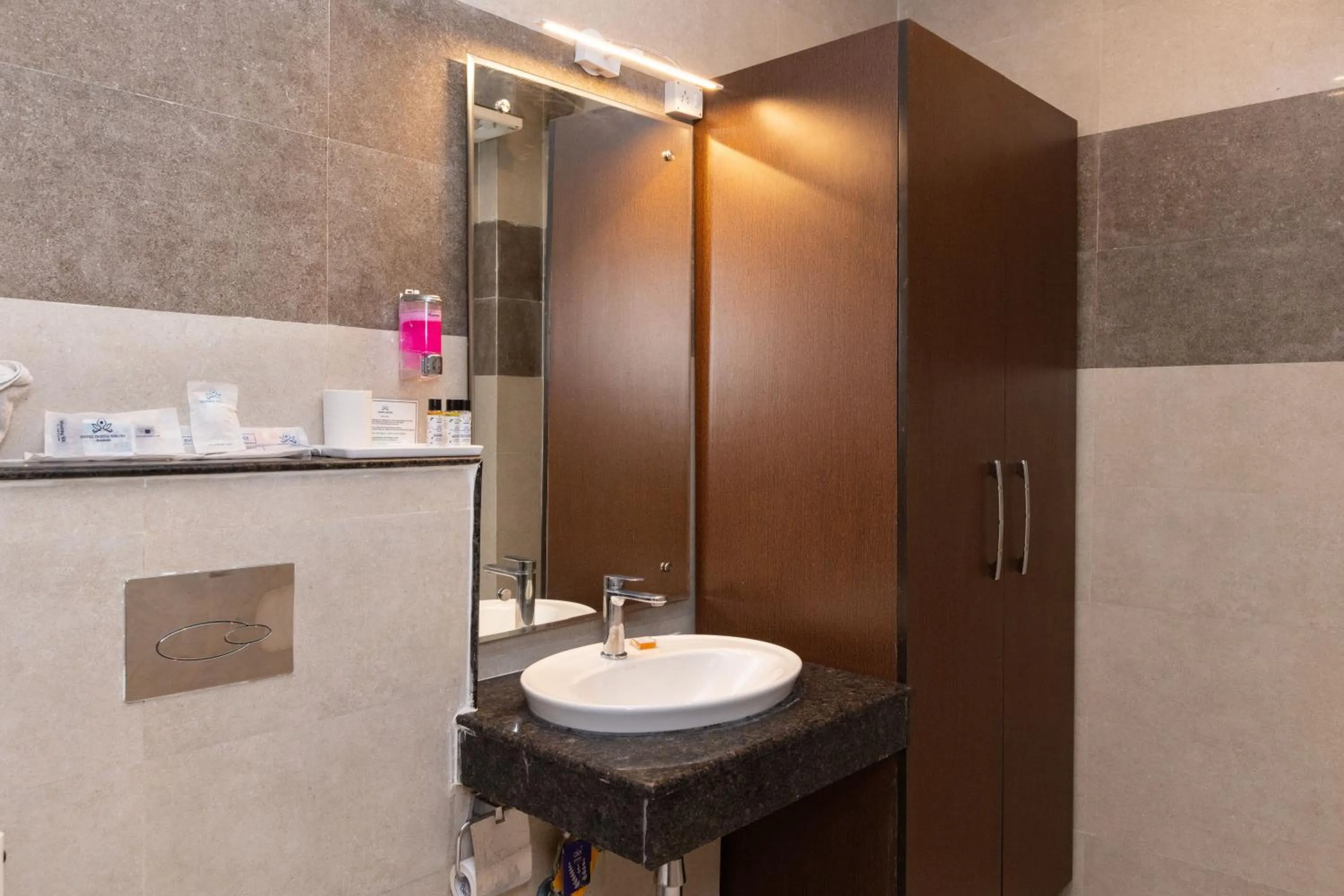 Bathroom in Indira Nikunj Rubystone Exotic