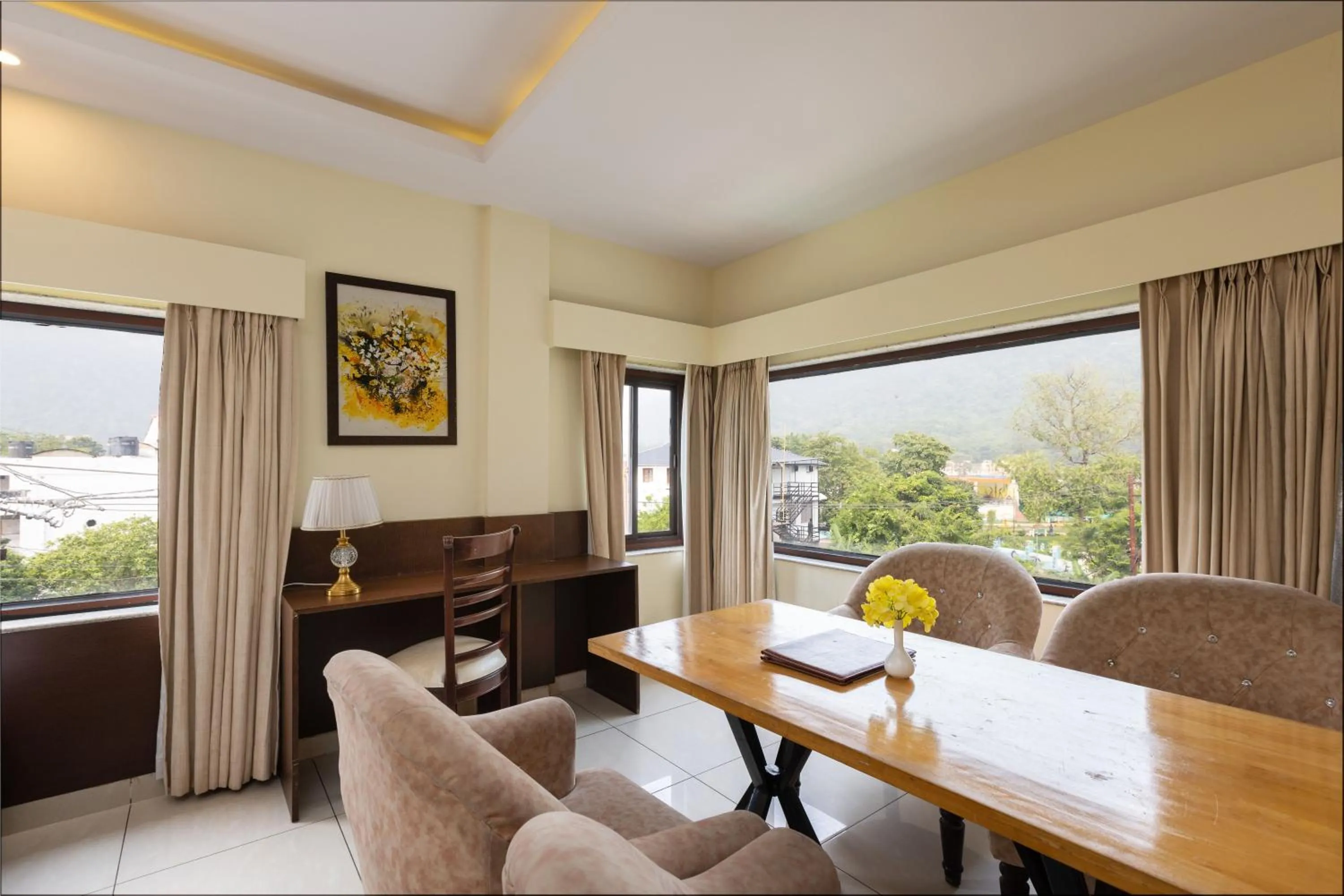 Seating area in Indira Nikunj Rubystone Exotic