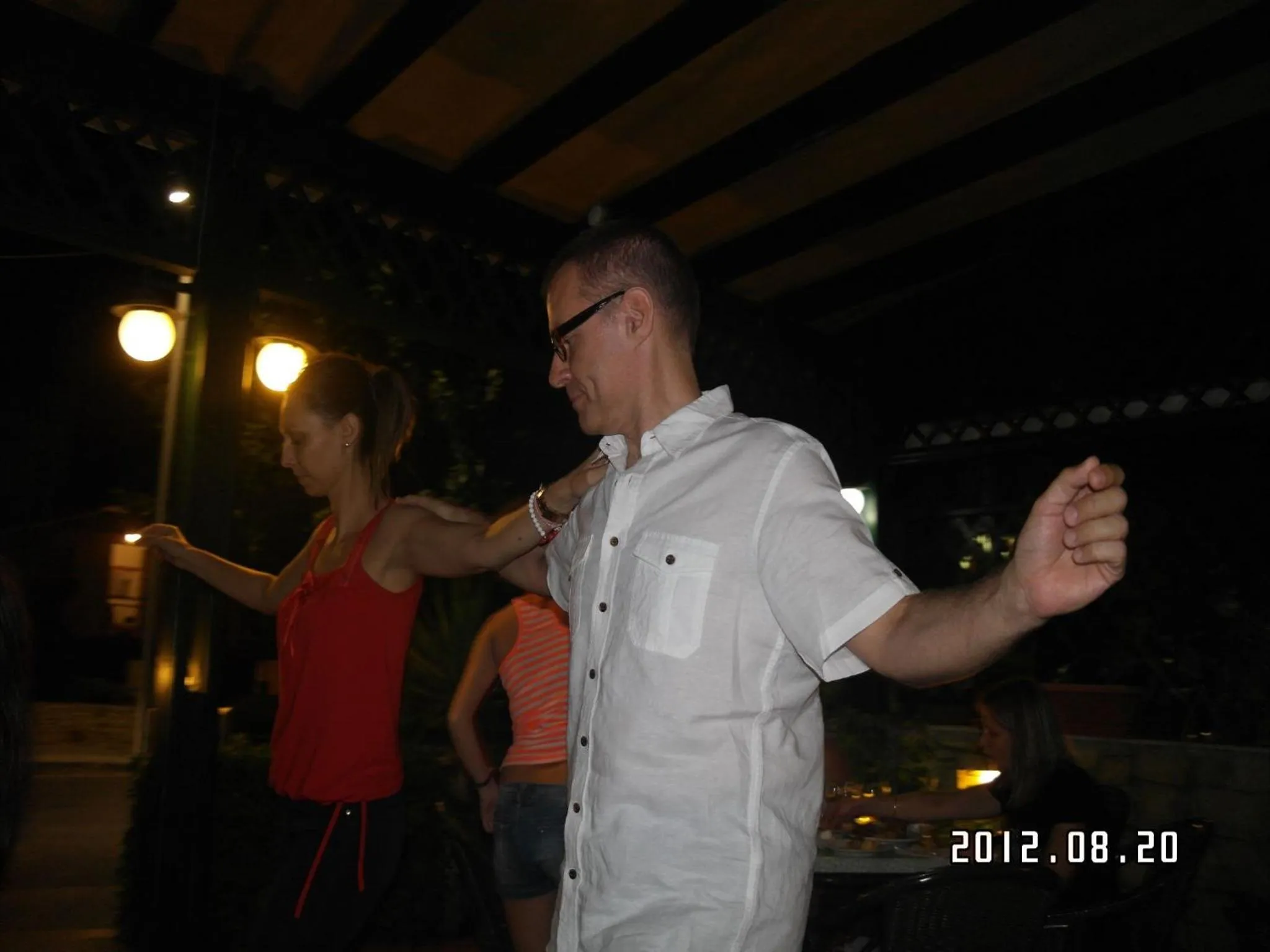 Evening entertainment in Aspri Petra Apartments