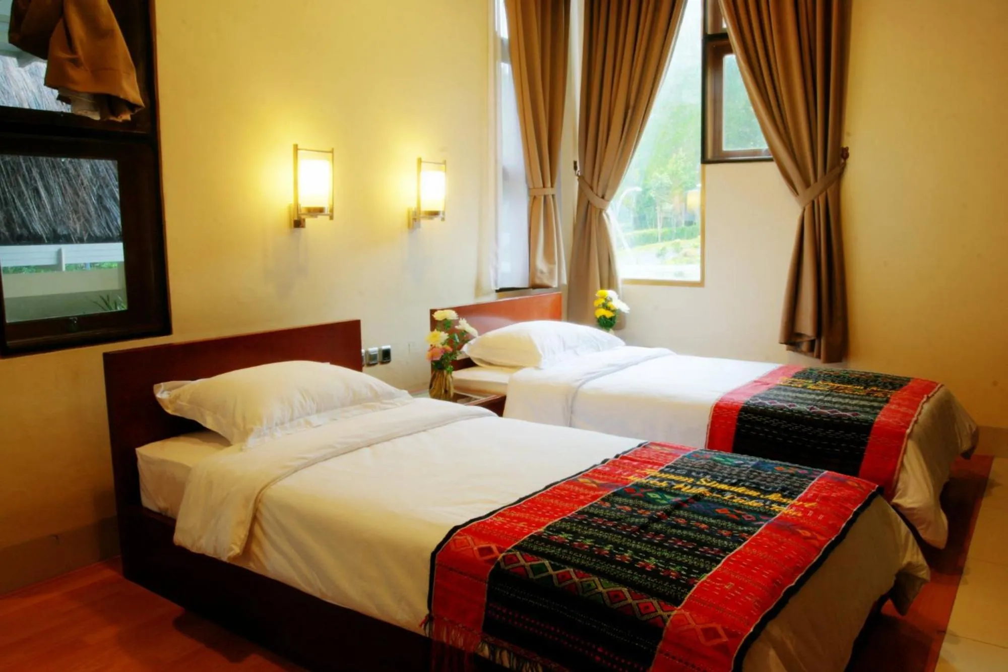 Bed in Taman Simalem Resort