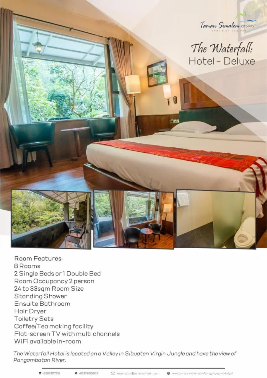 Photo of the whole room, Bed in Taman Simalem Resort