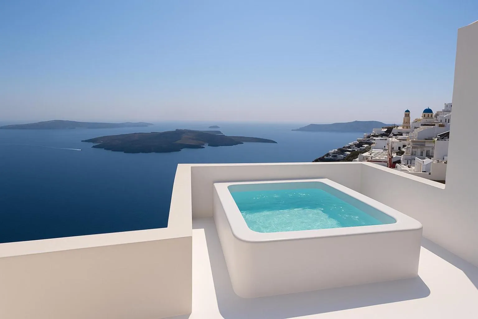 Hot Tub in Agave Santorini Design Boutique Hotel