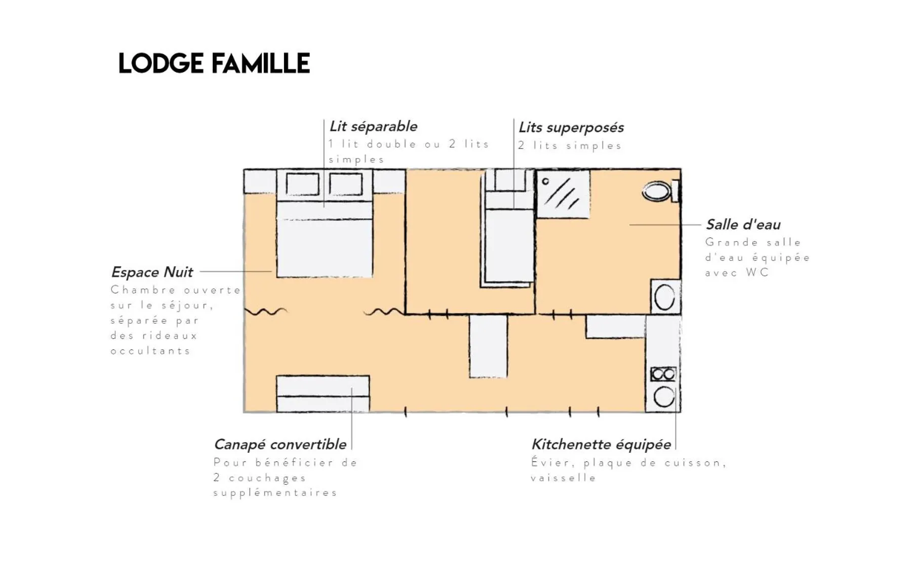 Floor plan in Volvic Organic Resort