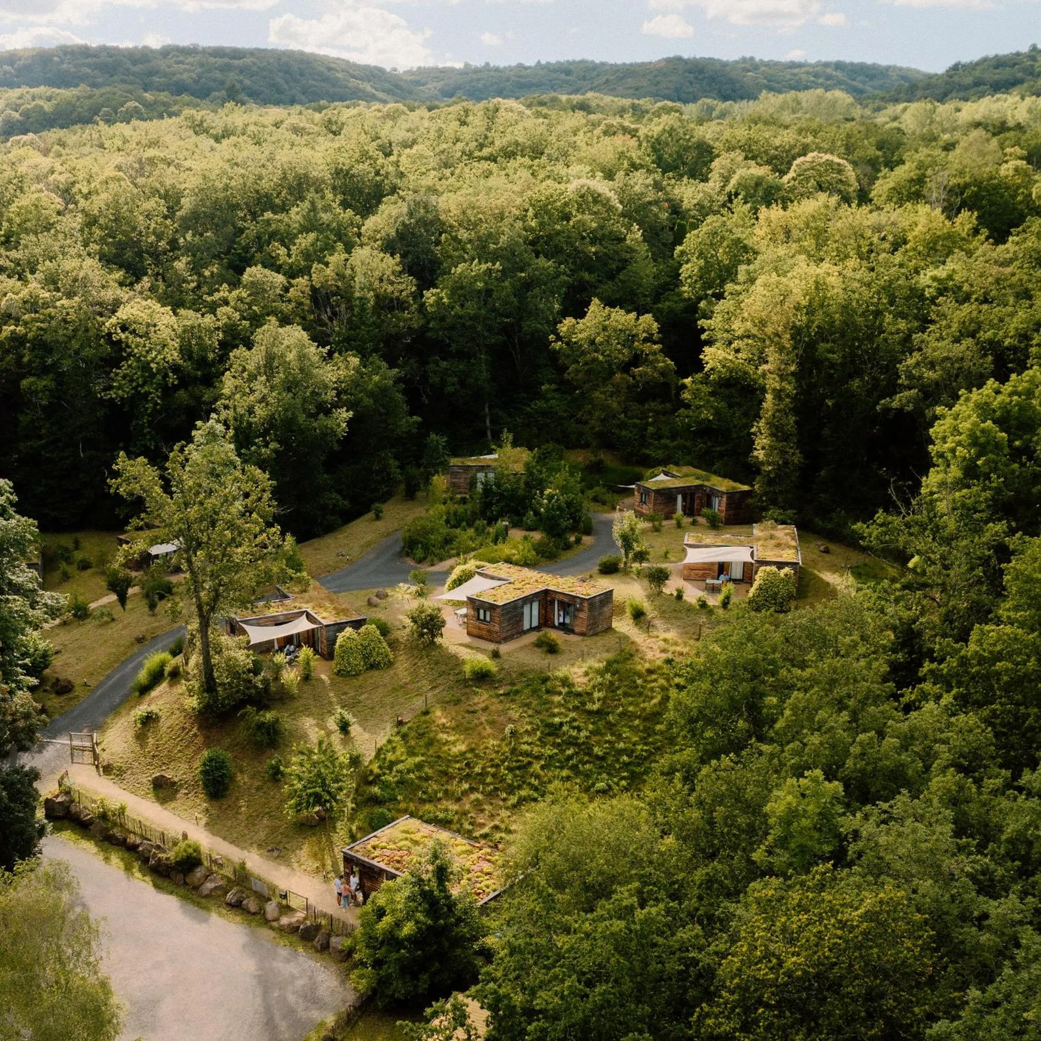 Bird's eye view in Volvic Organic Resort