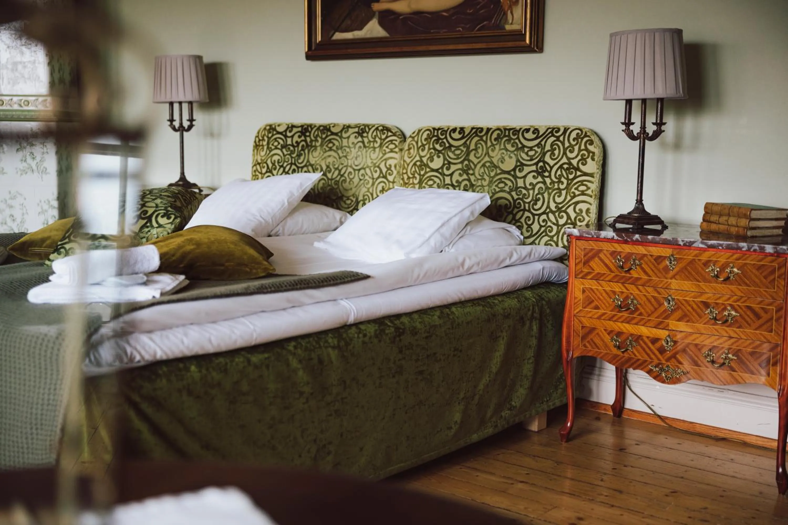 Property building, Bed in Teleborgs Slott