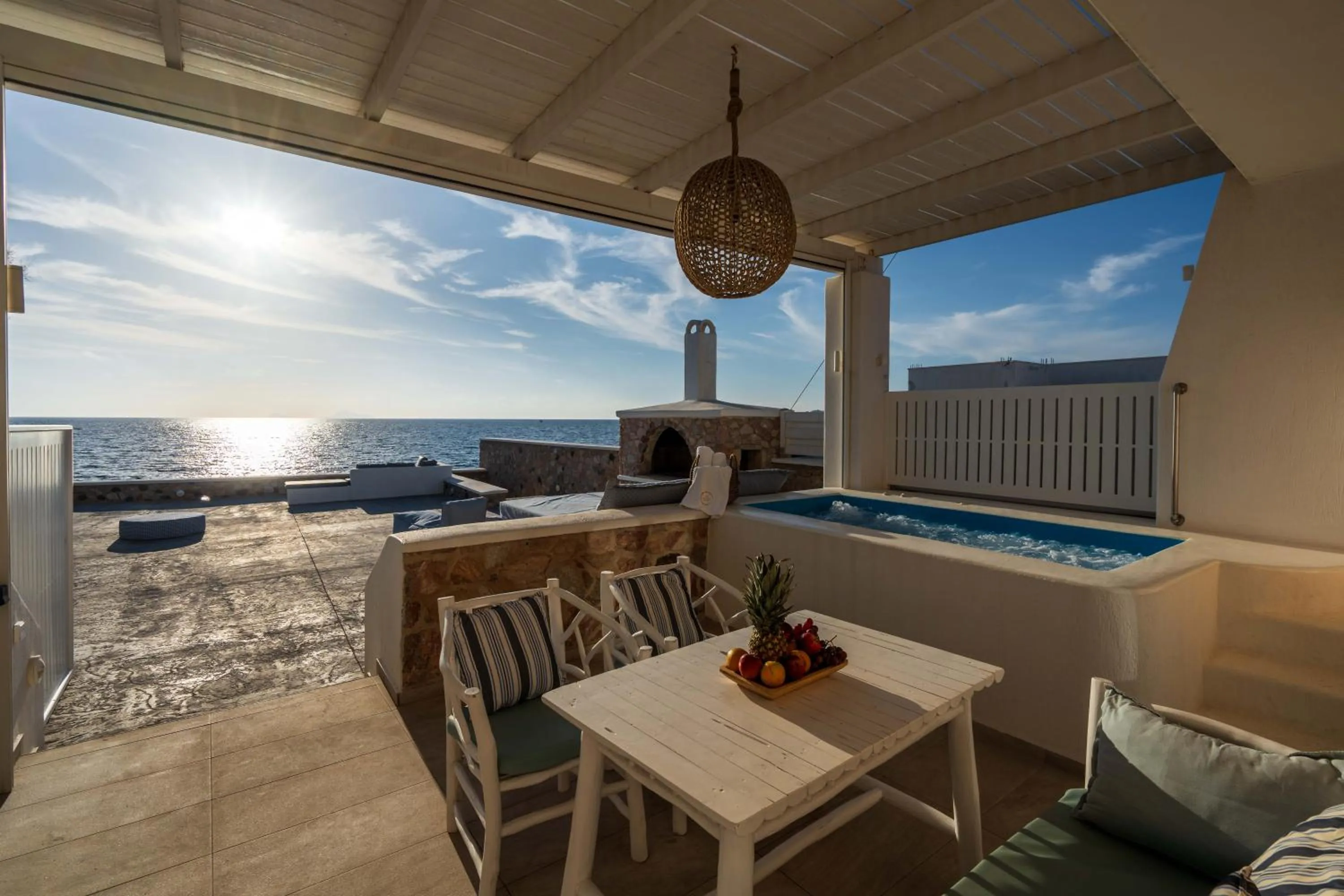 Patio in Aegean Melody Suites & Villas