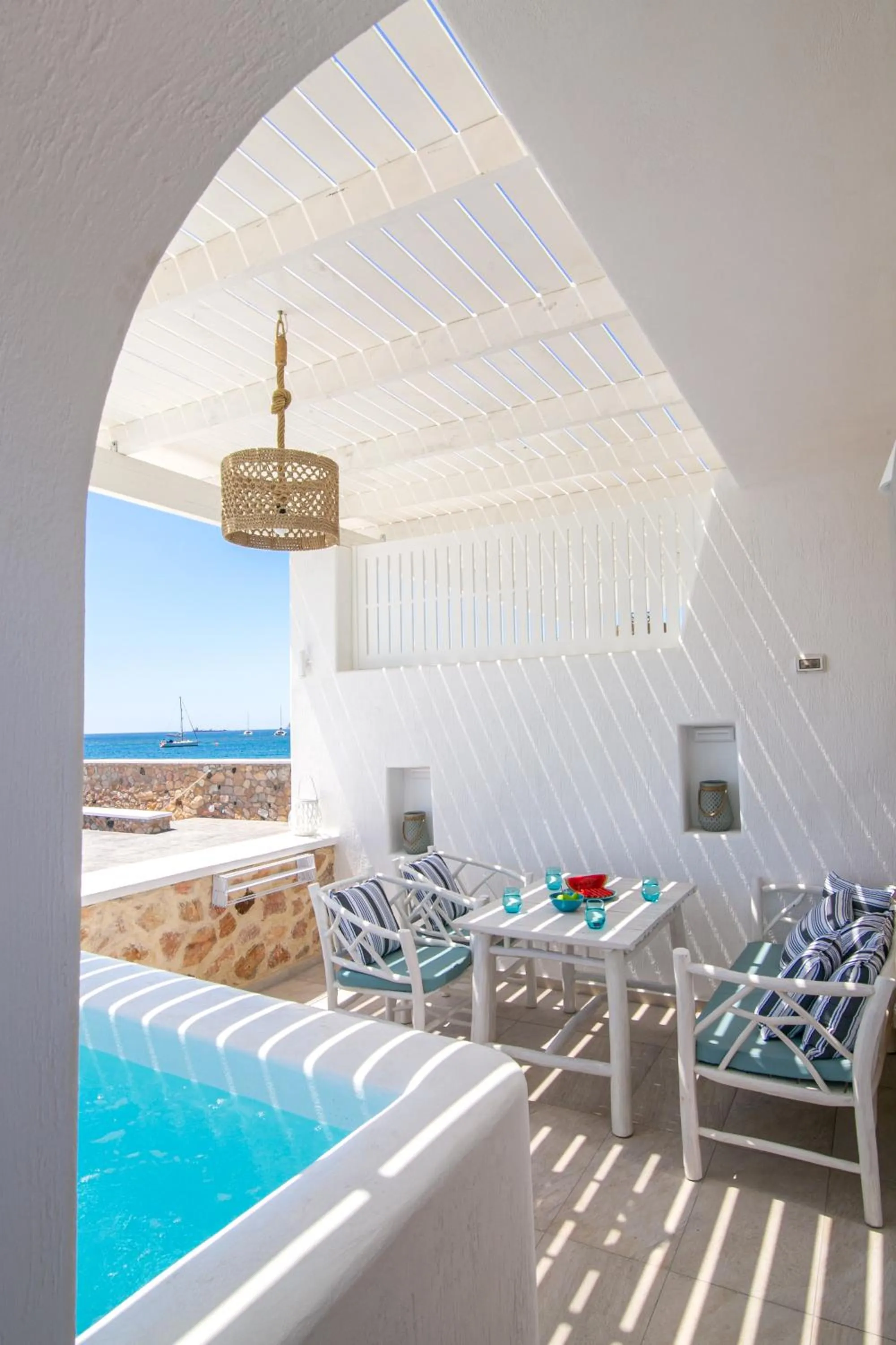 Patio in Aegean Melody Suites & Villas