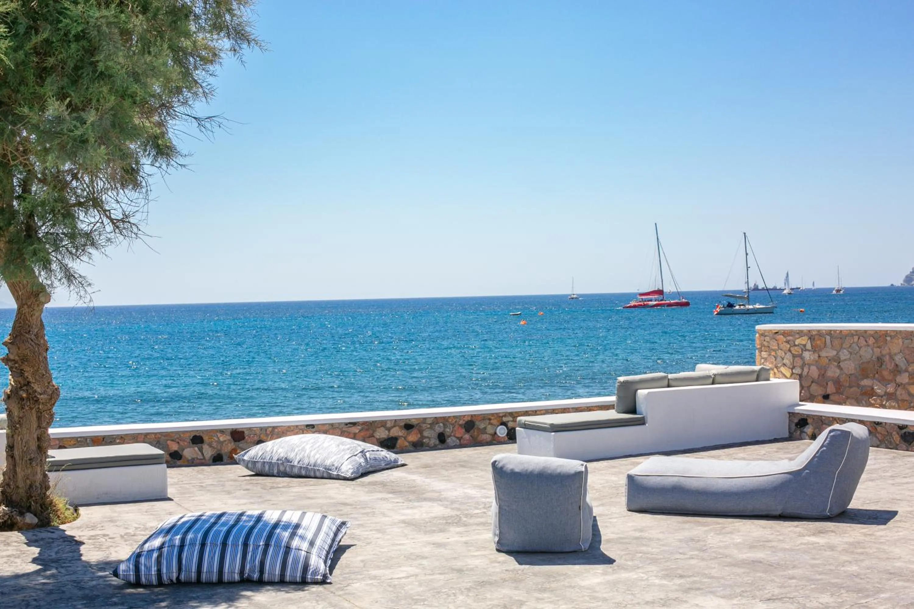 Patio in Aegean Melody Suites & Villas