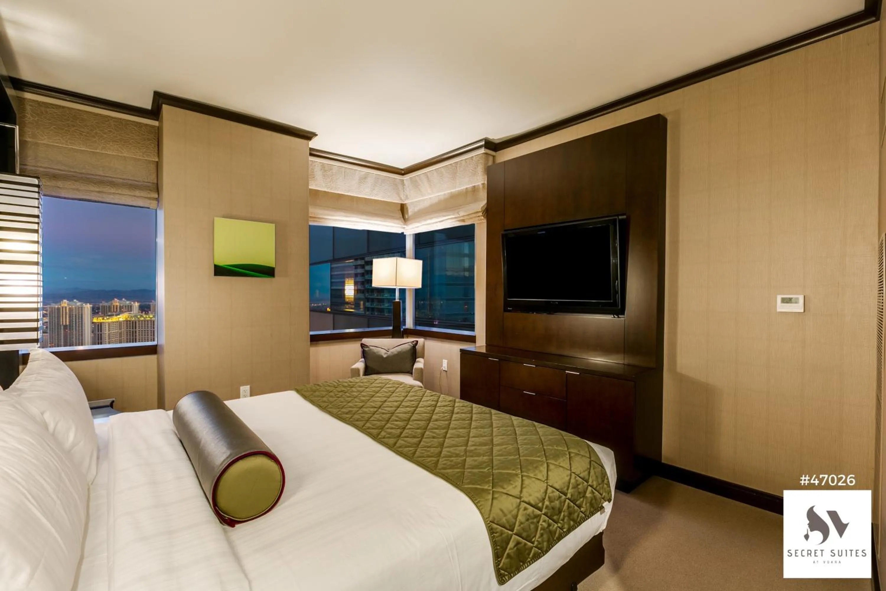 Bed in Secret Suites At Vdara