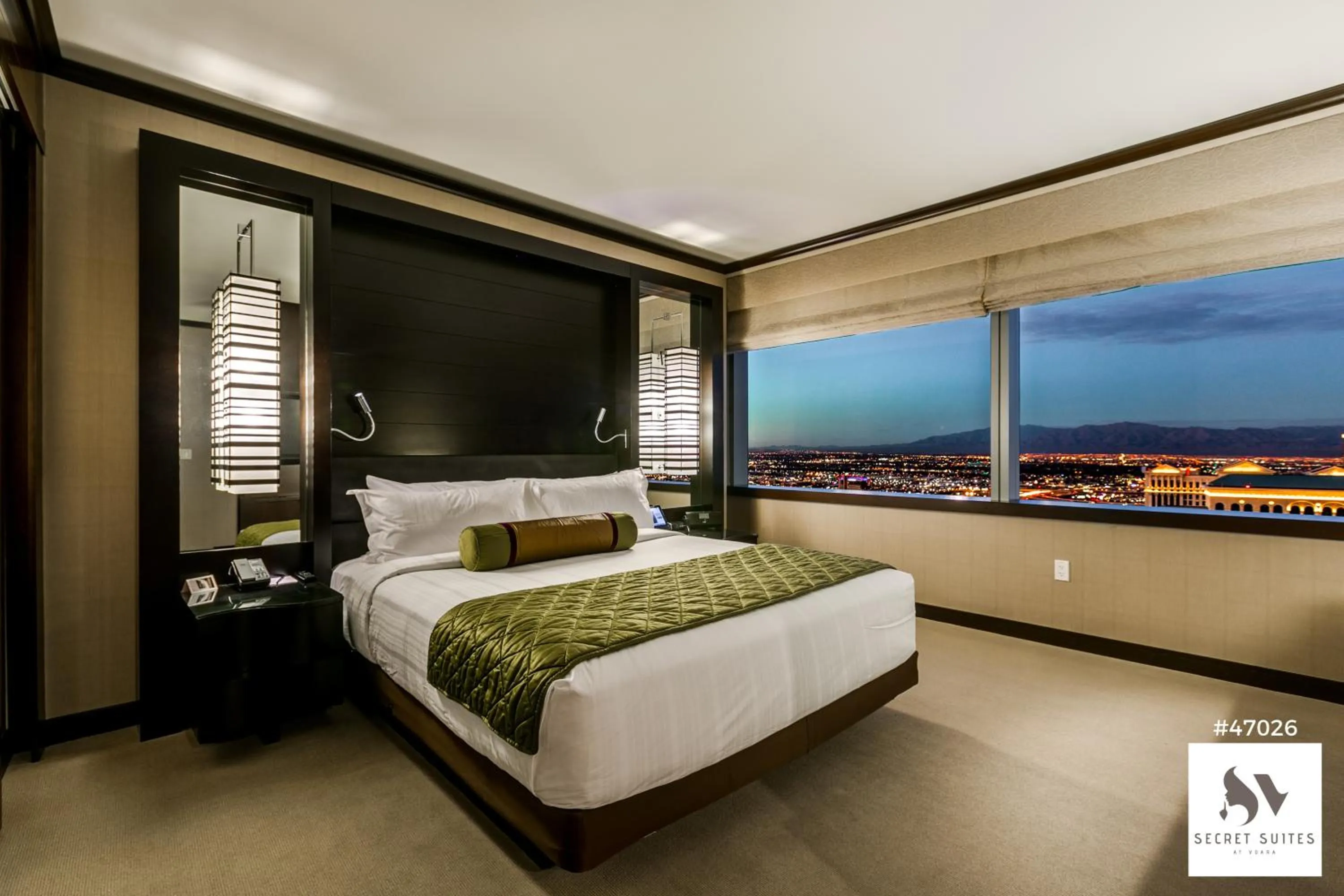 Bed in Secret Suites At Vdara