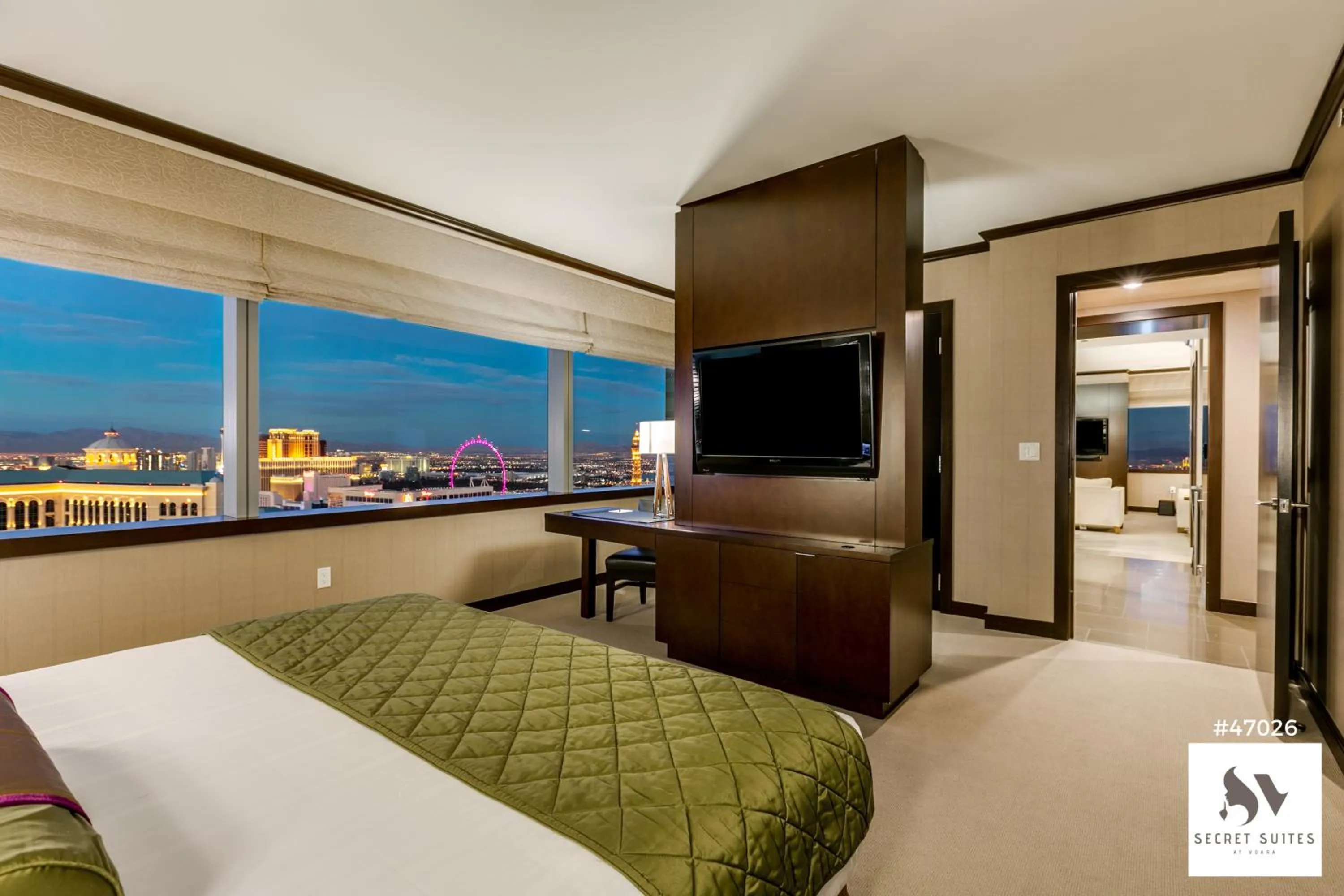 Bed in Secret Suites At Vdara