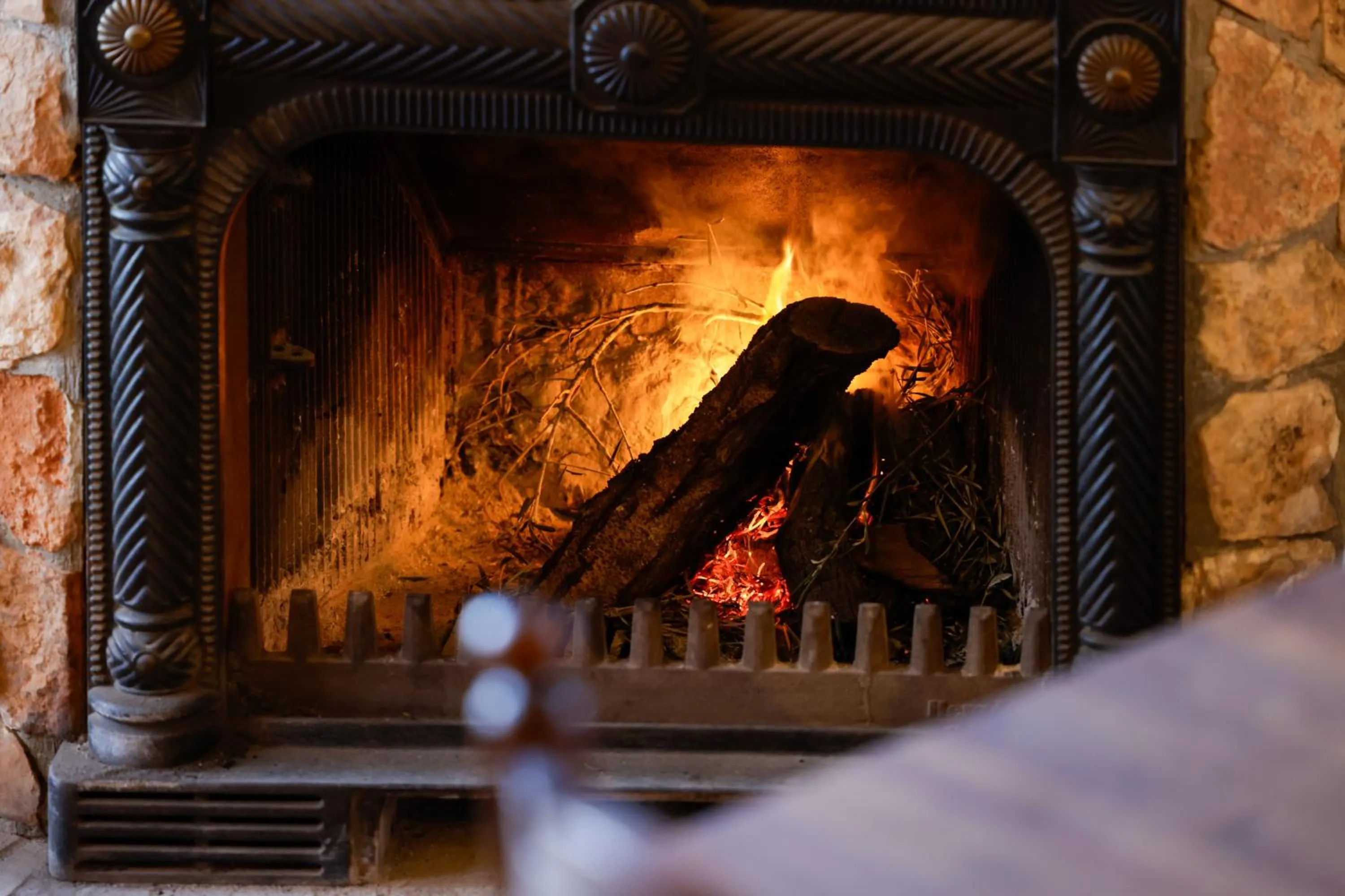 fireplace in Agroturismo Finca Son Pieras
