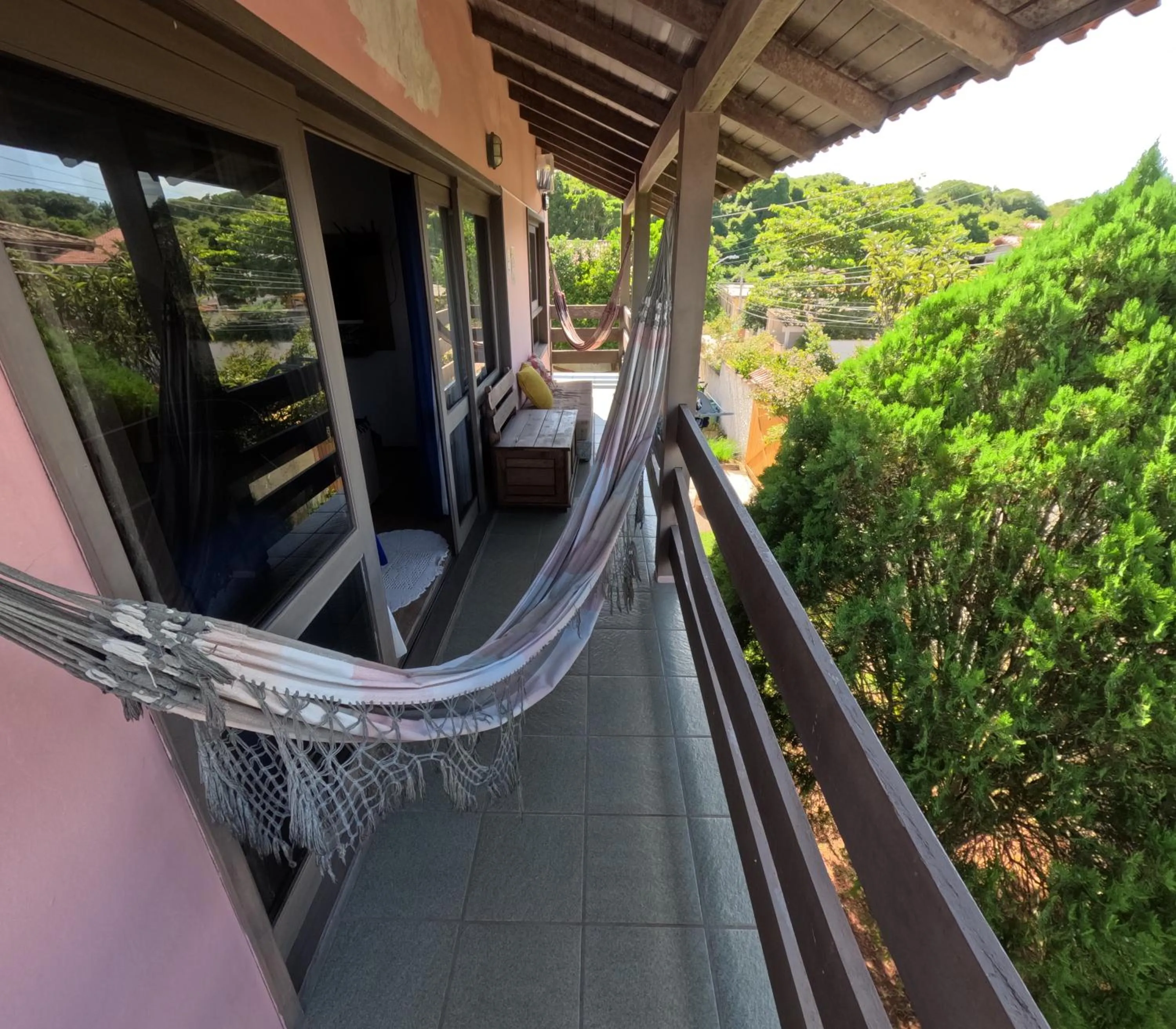 Balcony/Terrace in Santinho Hostel