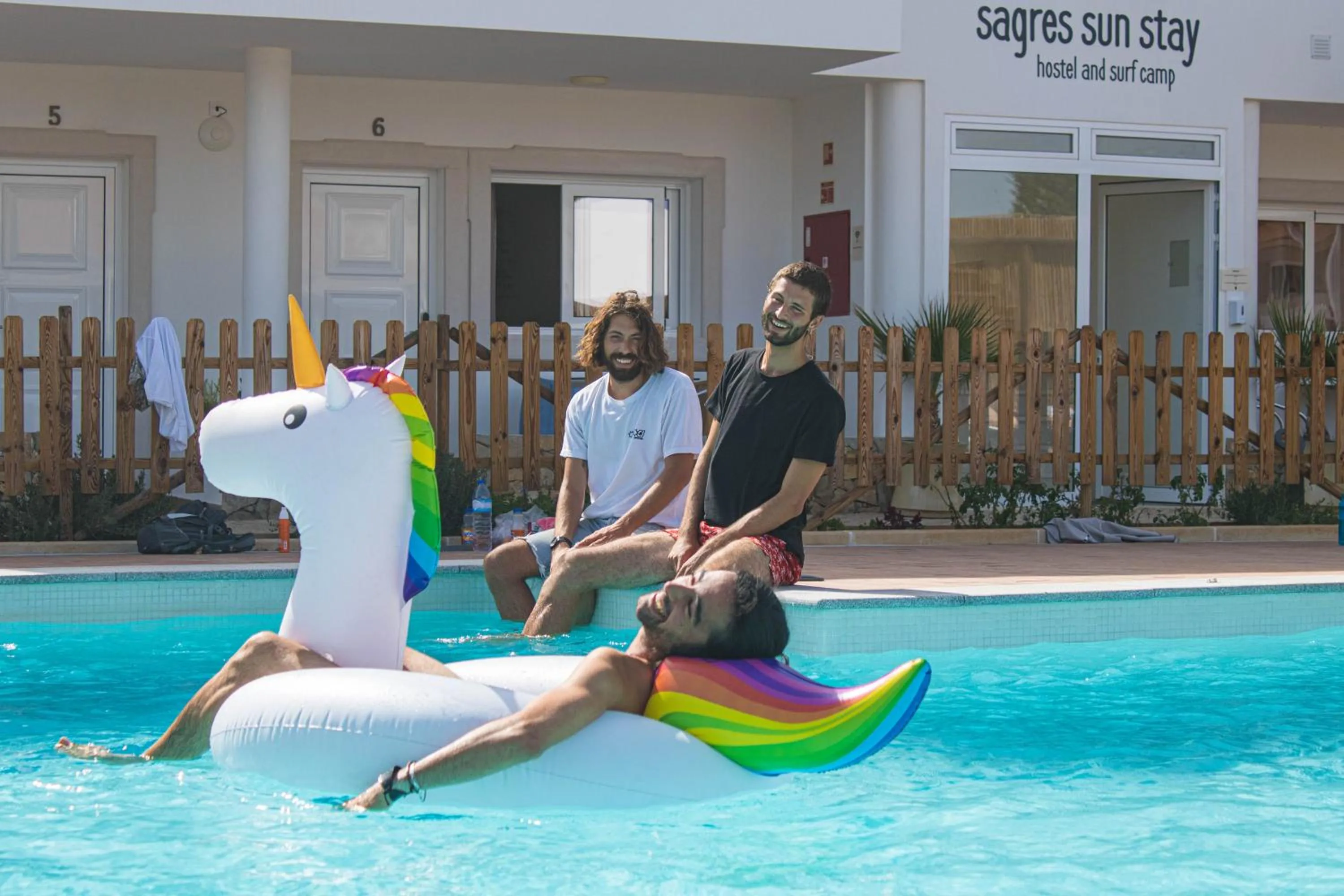 Swimming pool in Sagres Sun Stay - Surf Camp & Hostel