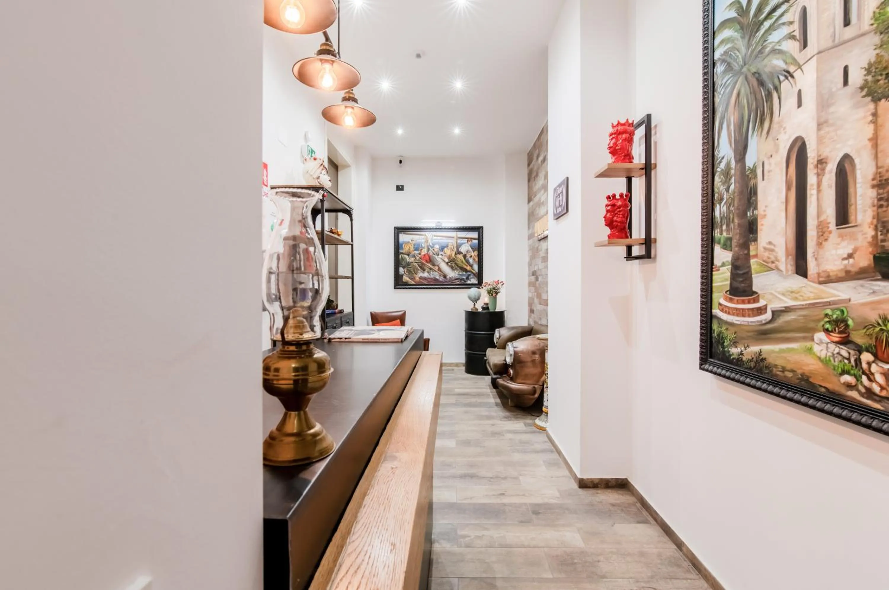 Lobby or reception in Panurban Rooms by Wonderful Italy