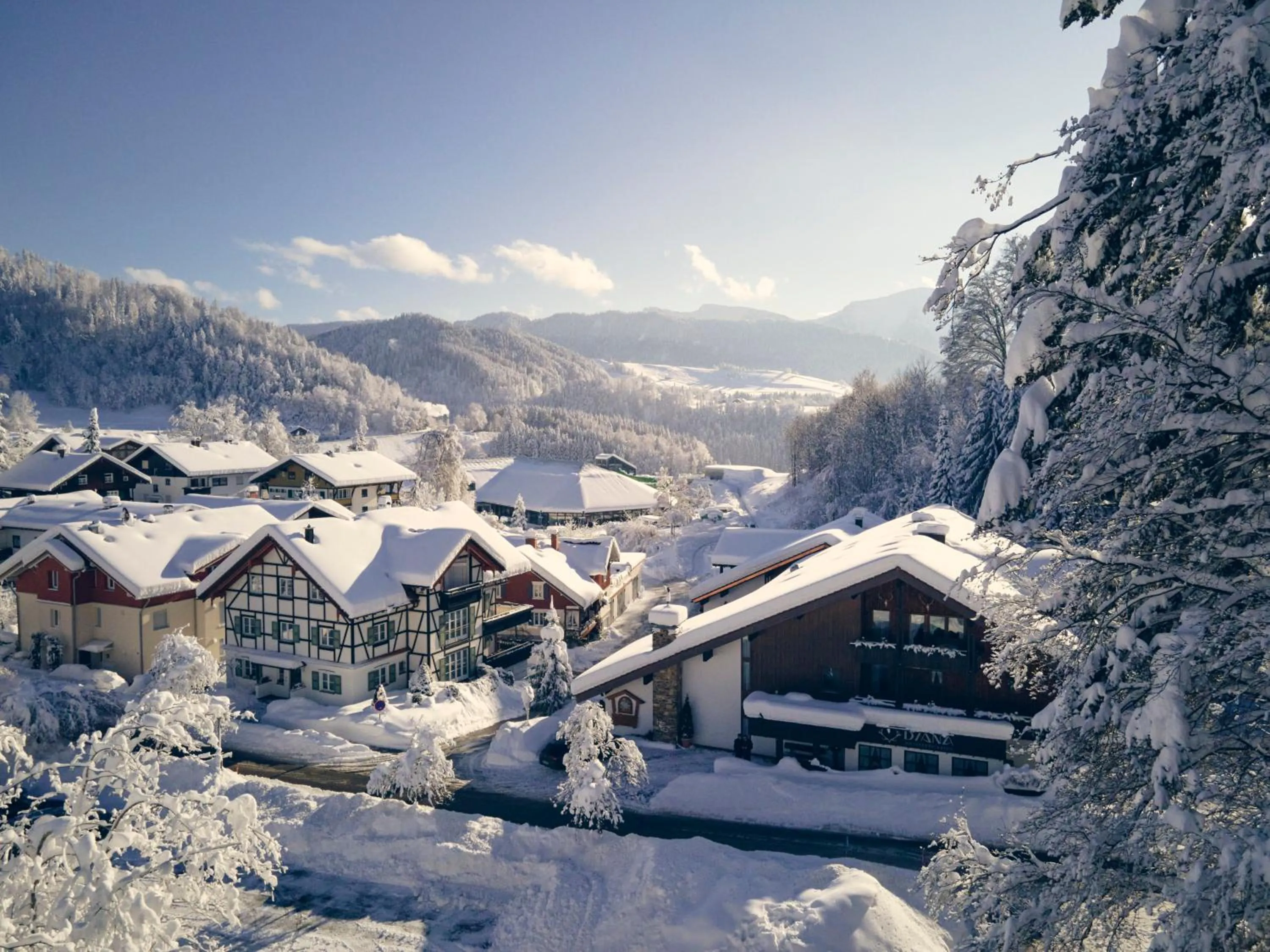 Winter in DIANA Naturpark Hotel - Partnerbetrieb von "Oberstaufen PLUS GOLF"