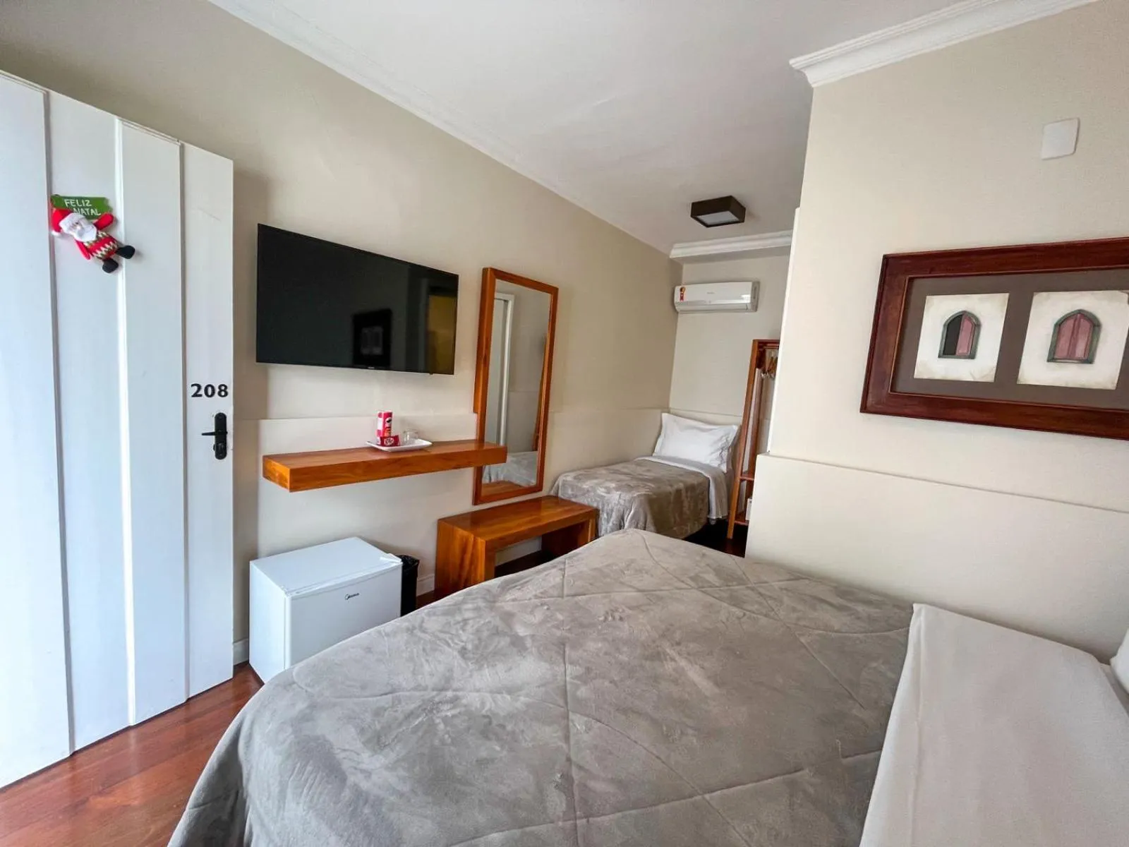 Bed in Pousada Mãe D'Água