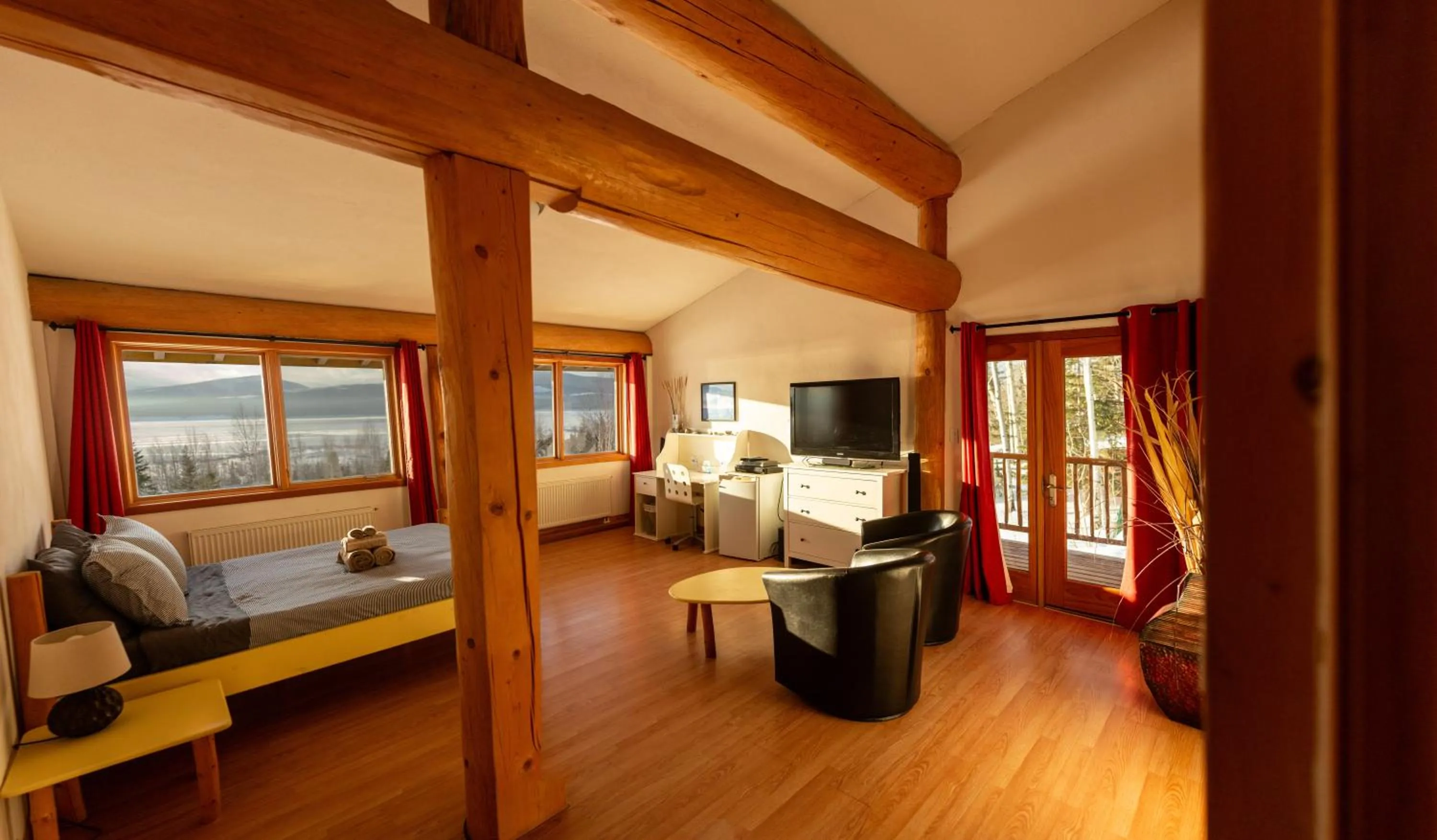 Bed in Williston Lake Resort