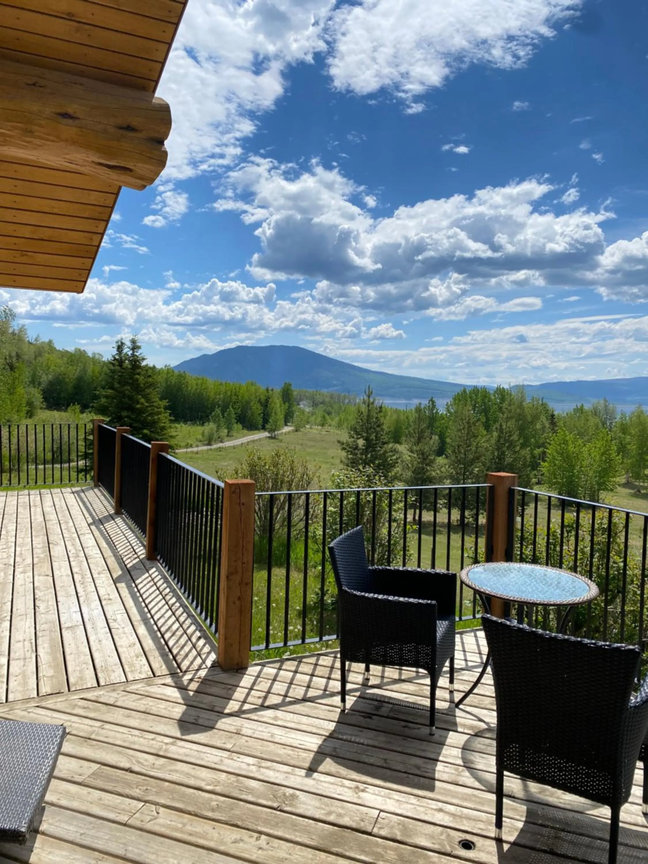 Patio in Williston Lake Resort