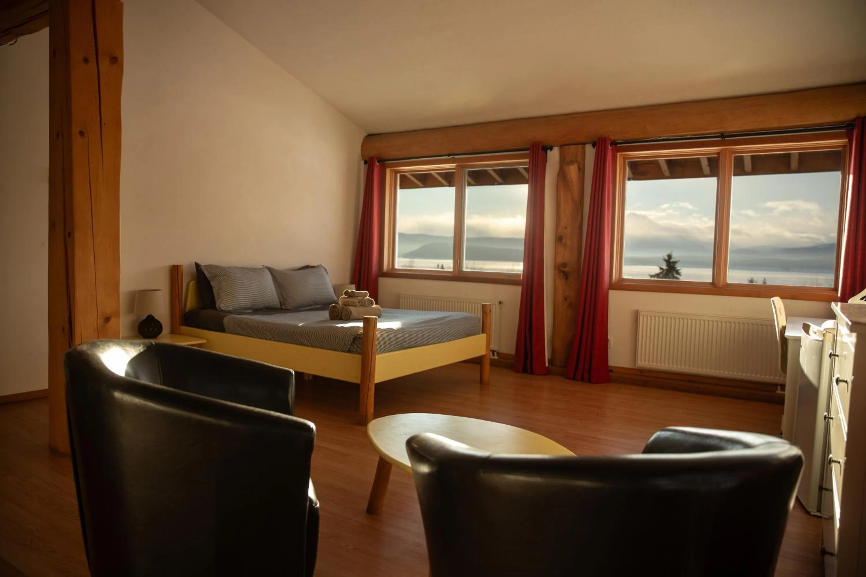 Bed in Williston Lake Resort