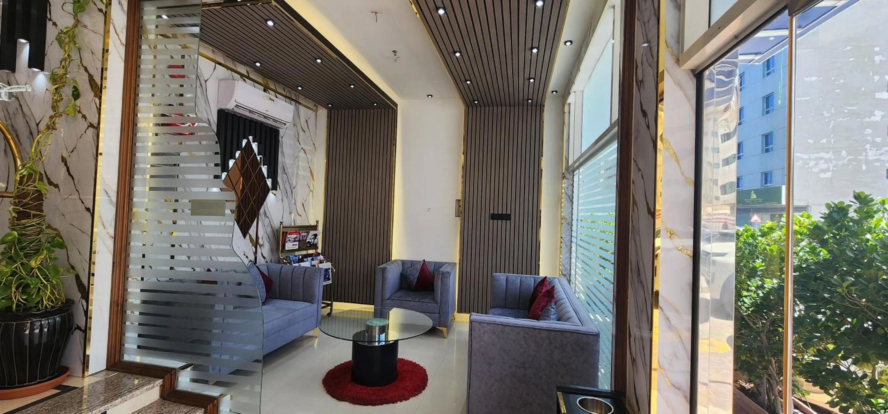 Seating area in Al Smou Hotel Apartments - MAHA HOSPITALITY GROUP