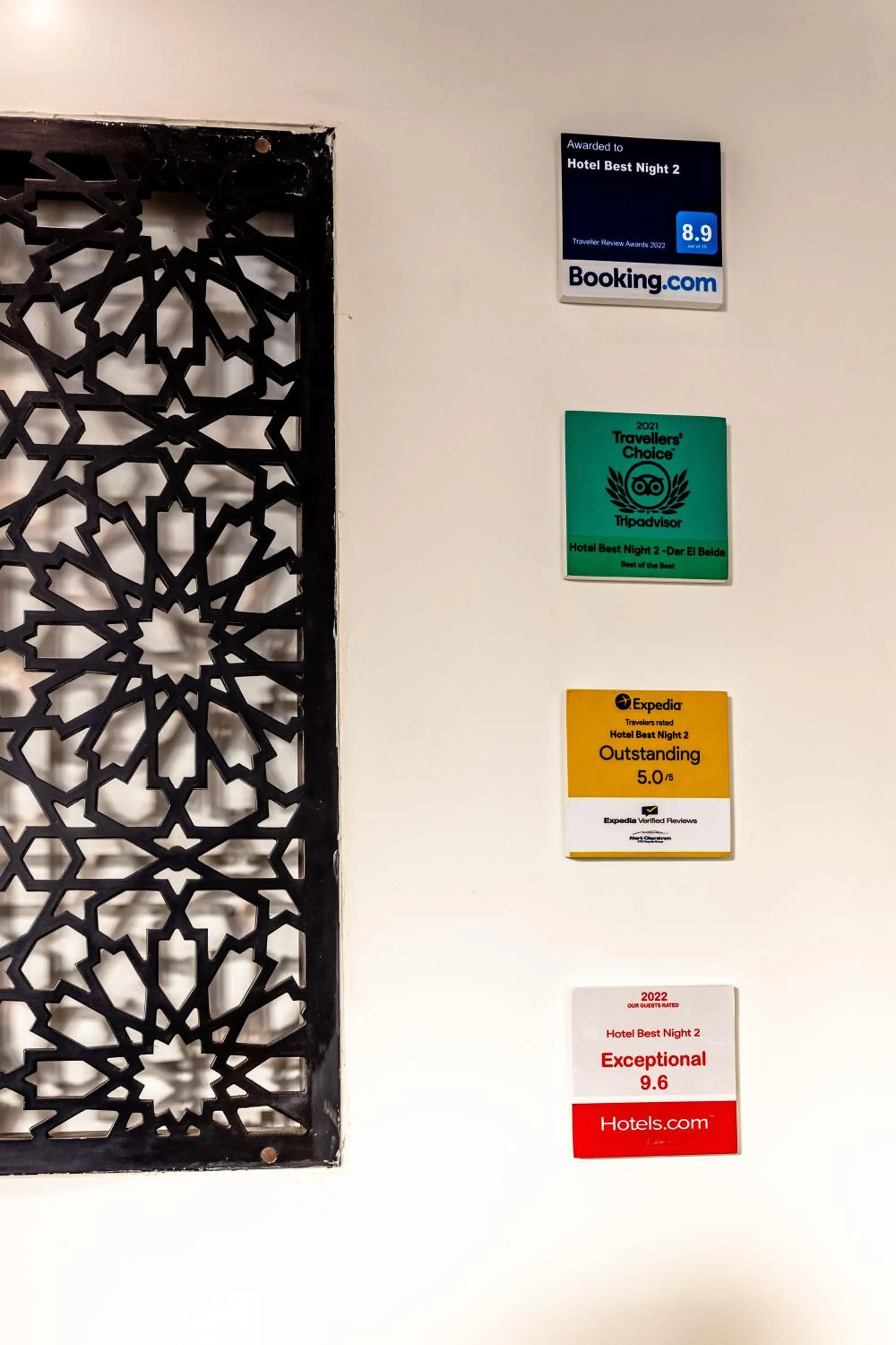 Certificate/Award in Hotel Best Night 2