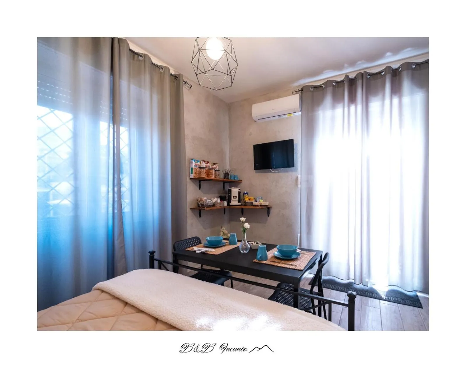 Kitchen or kitchenette, Bed in B&B Incanto