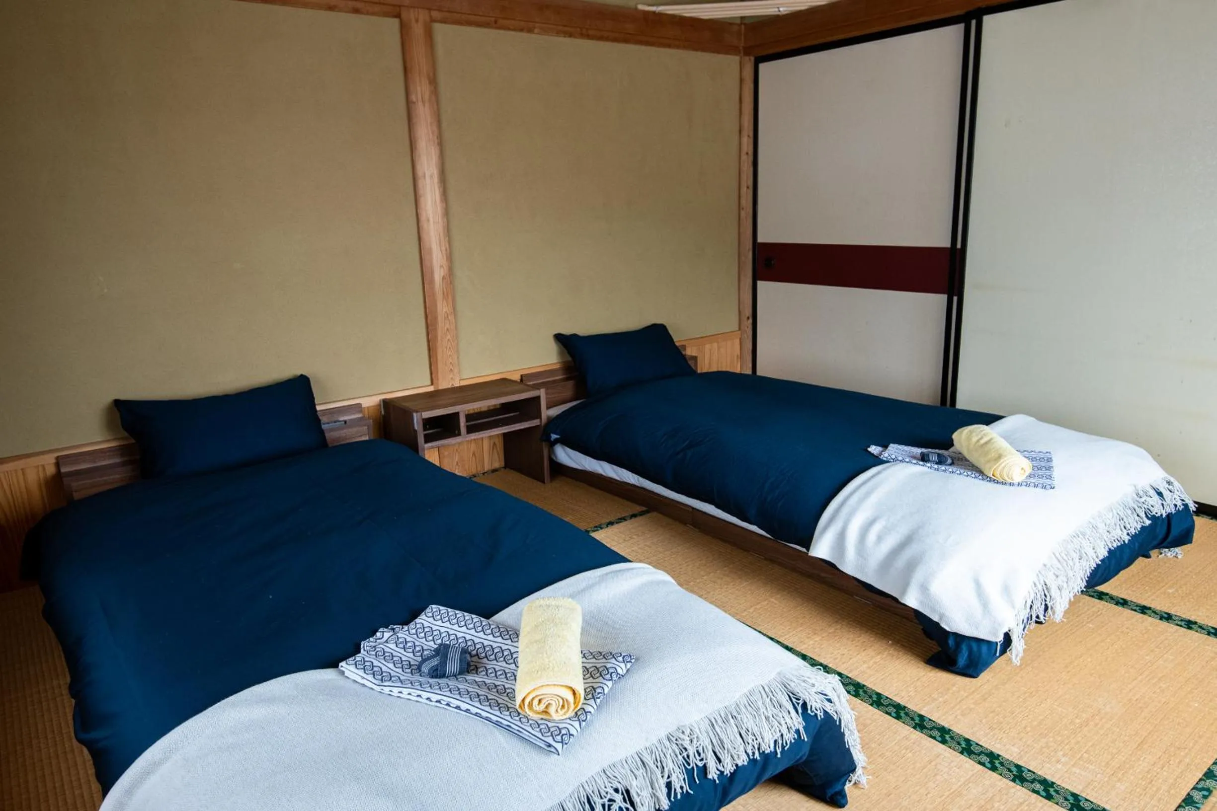Bed in Toemu Nozawa Lodge