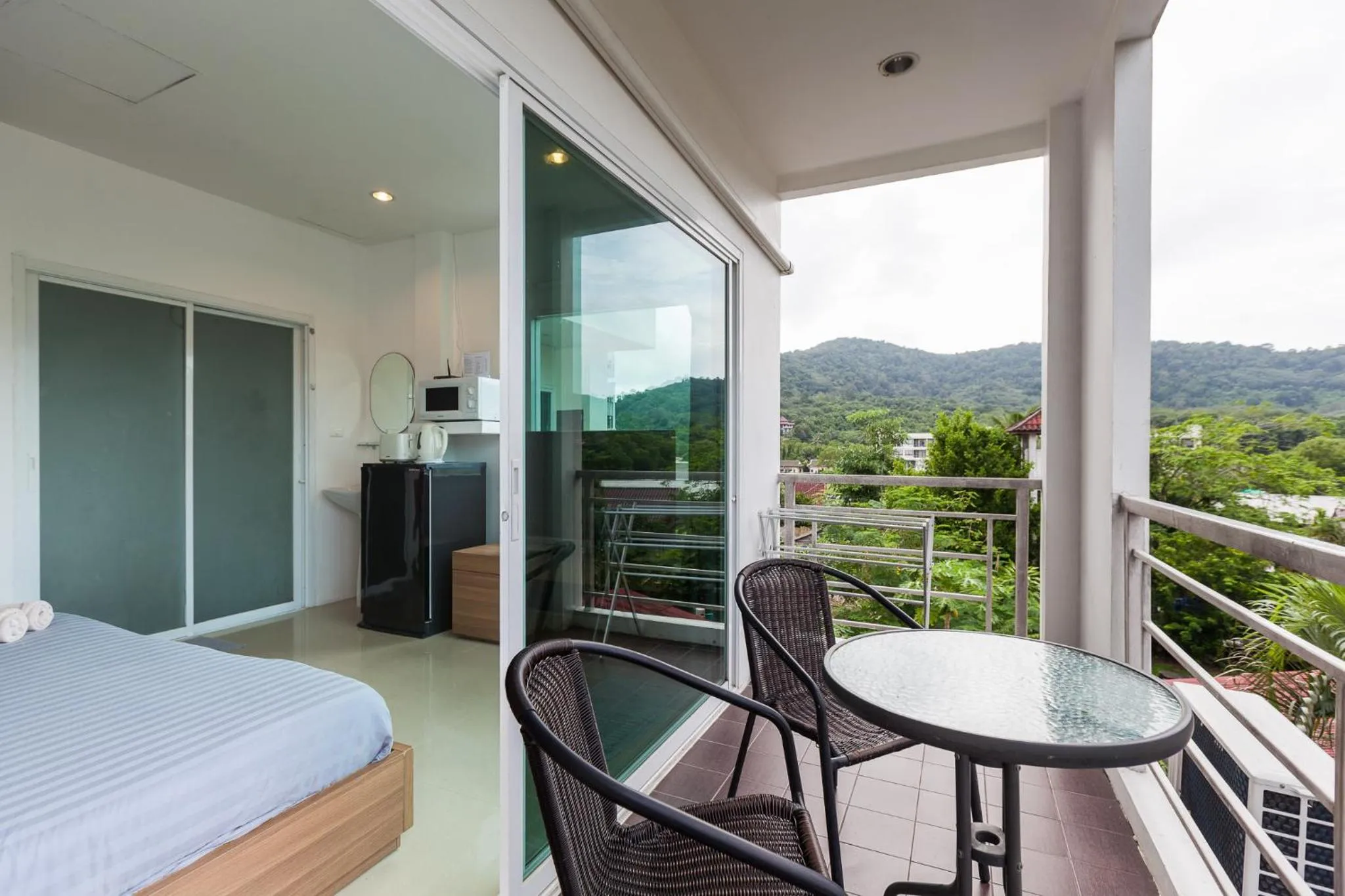 Balcony/Terrace, Bed in Number 4 Phuket
