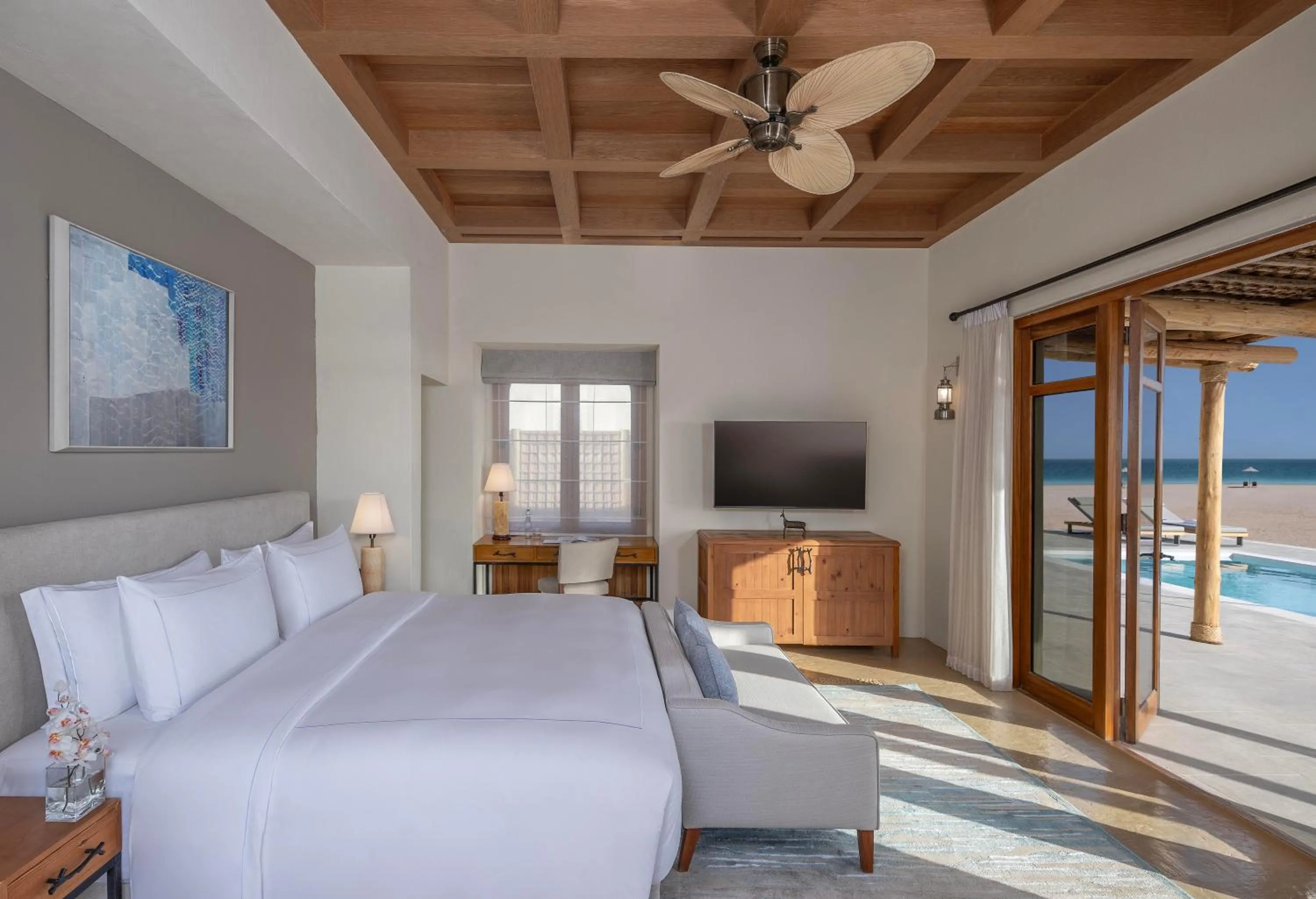 Property building, Bed in Anantara Sir Bani Yas Island Al Yamm Villa Resort