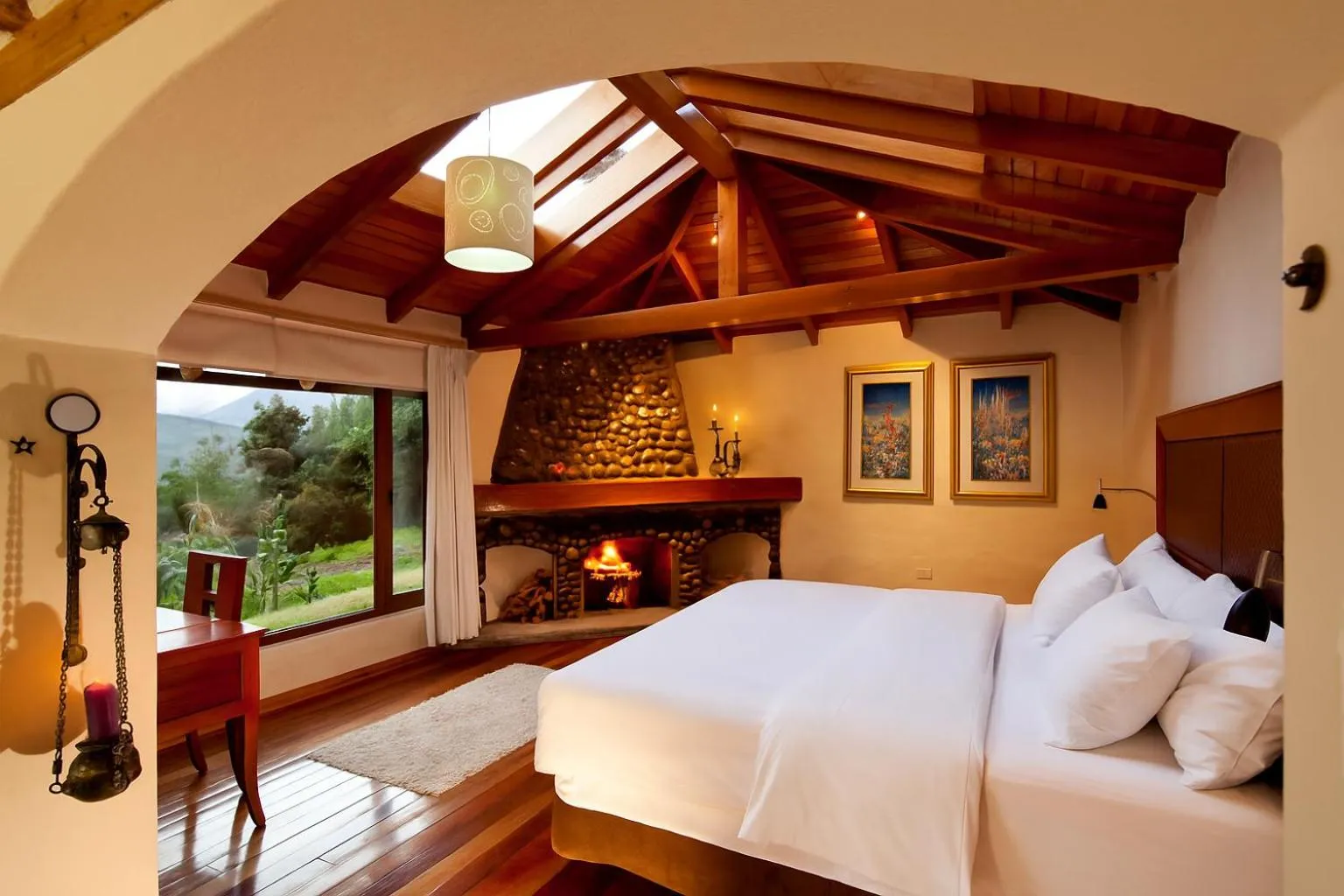 Bed in Luna Volcán, Adventure SPA - formerly Luna Runtún