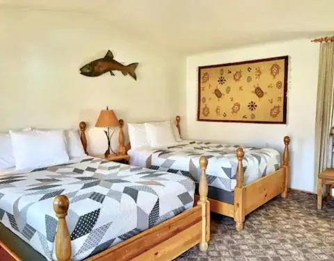 Bed in Lee's Ferry Lodge at Vermilion Cliffs