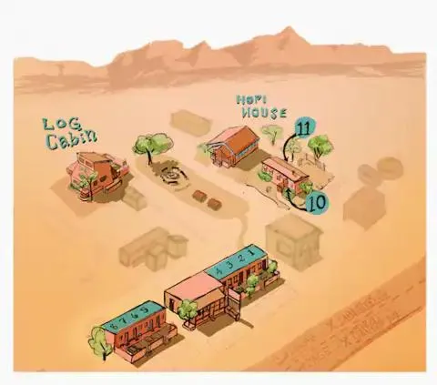 Floor plan in Lee's Ferry Lodge at Vermilion Cliffs