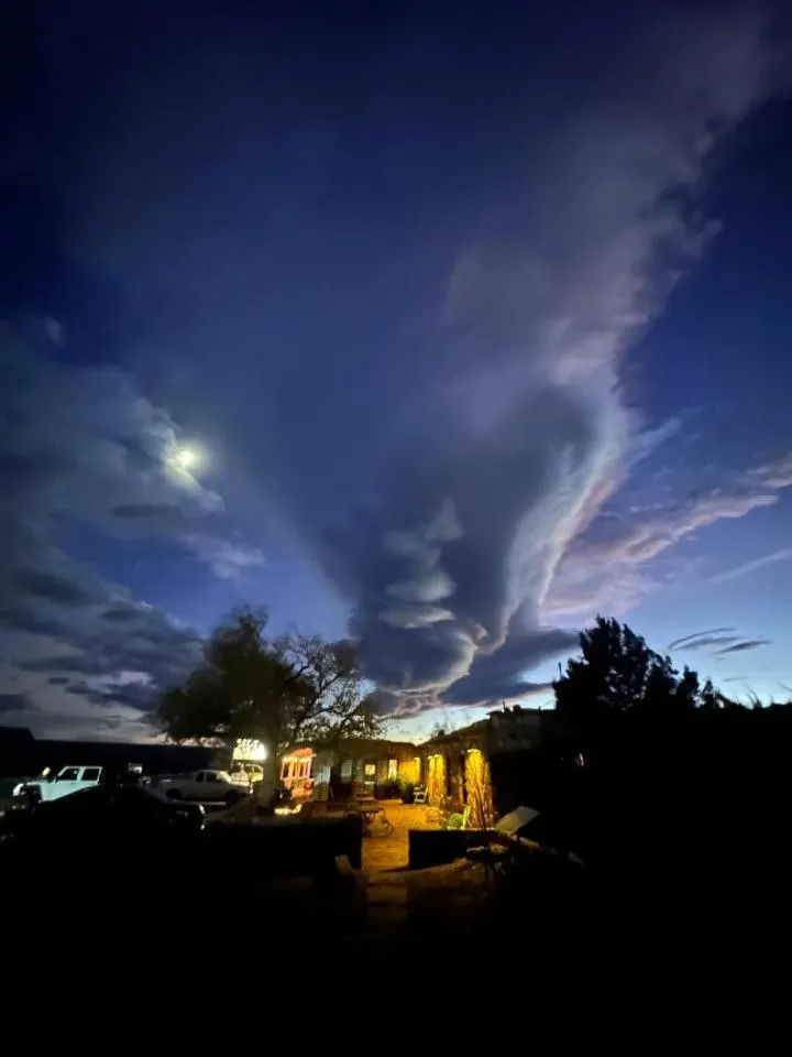 Garden in Lee's Ferry Lodge at Vermilion Cliffs